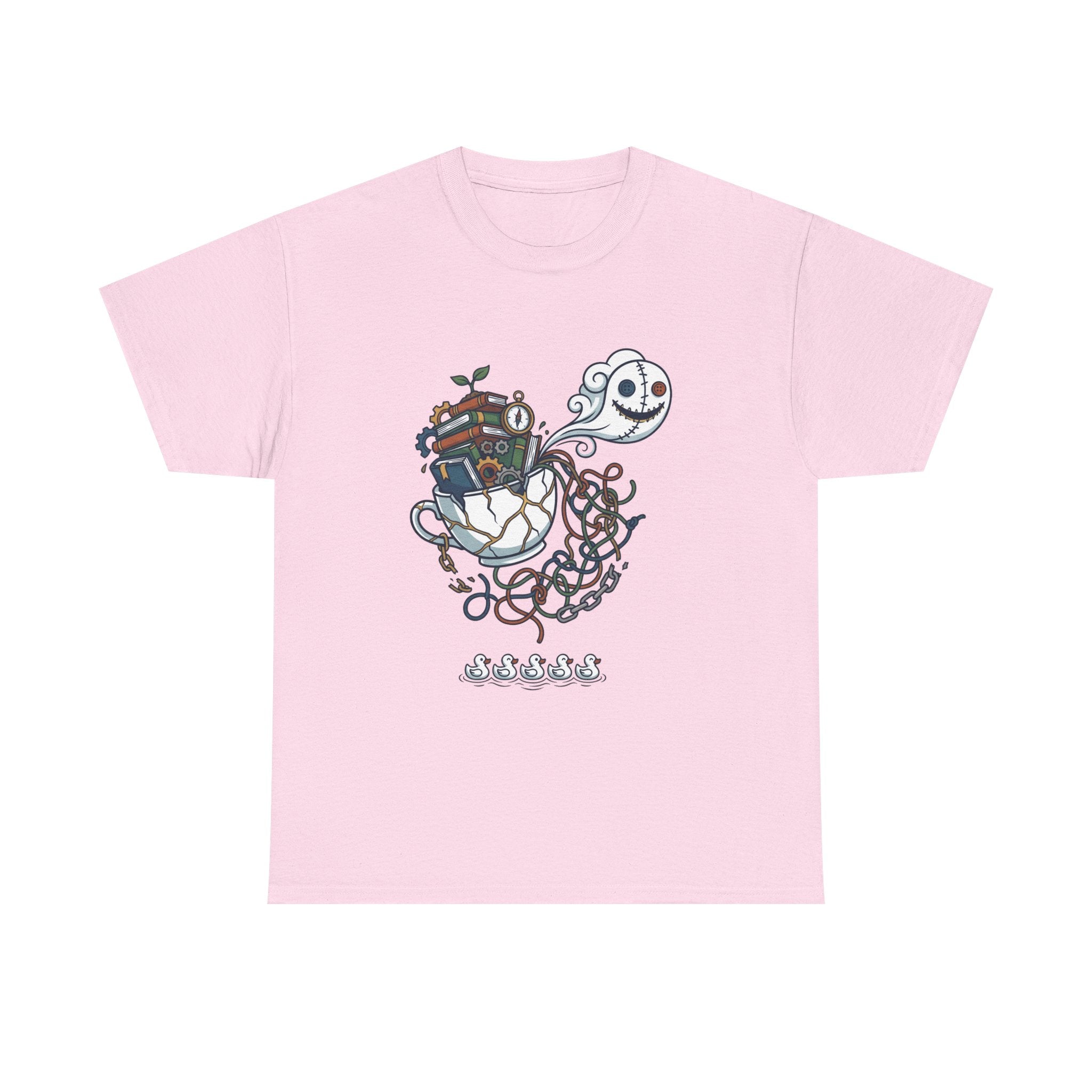 T-Shirt — Whimsical Ghost Ship Illustration Tee