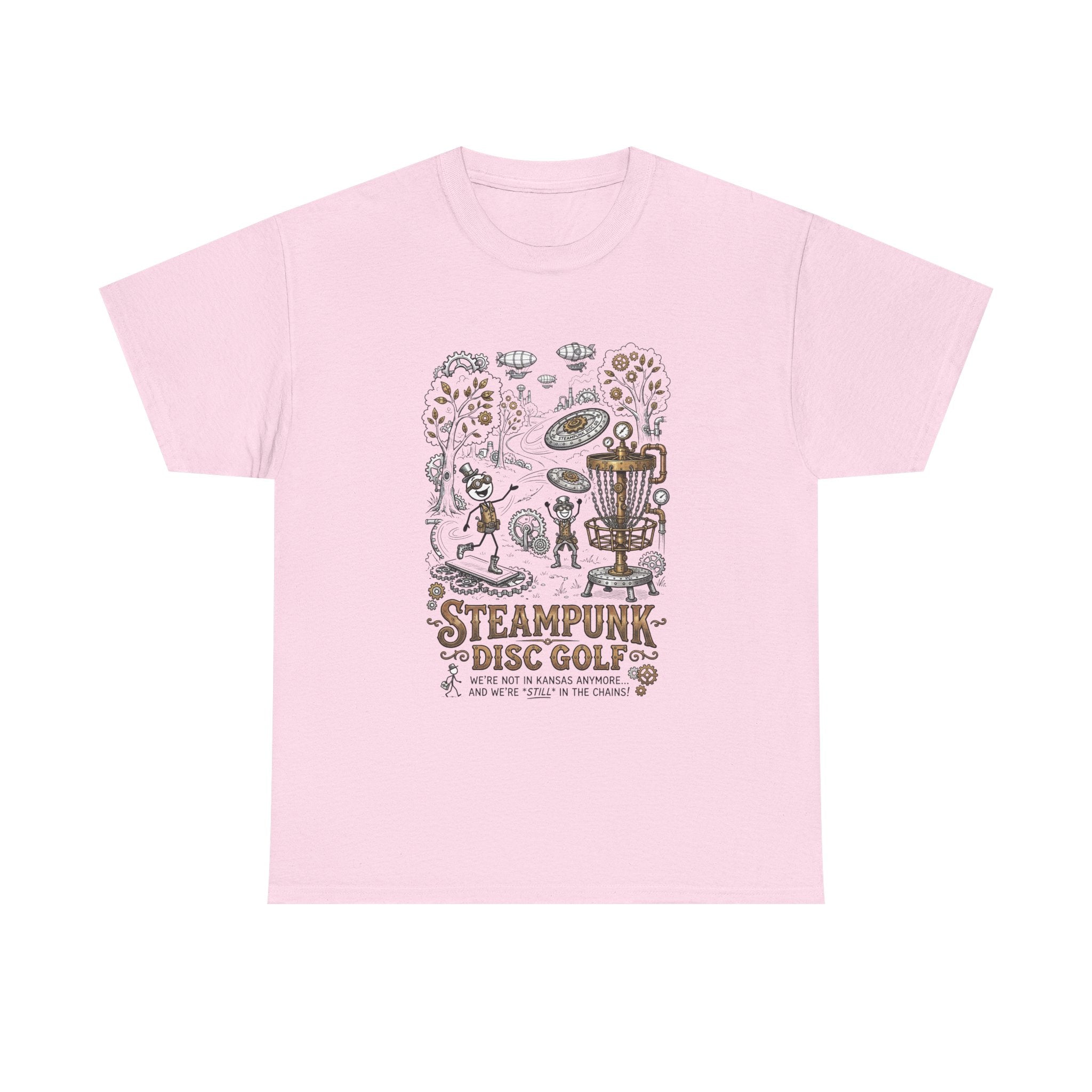 Steampunk Disc Golf T-Shirt — Vintage Victorian Disc Golf Design