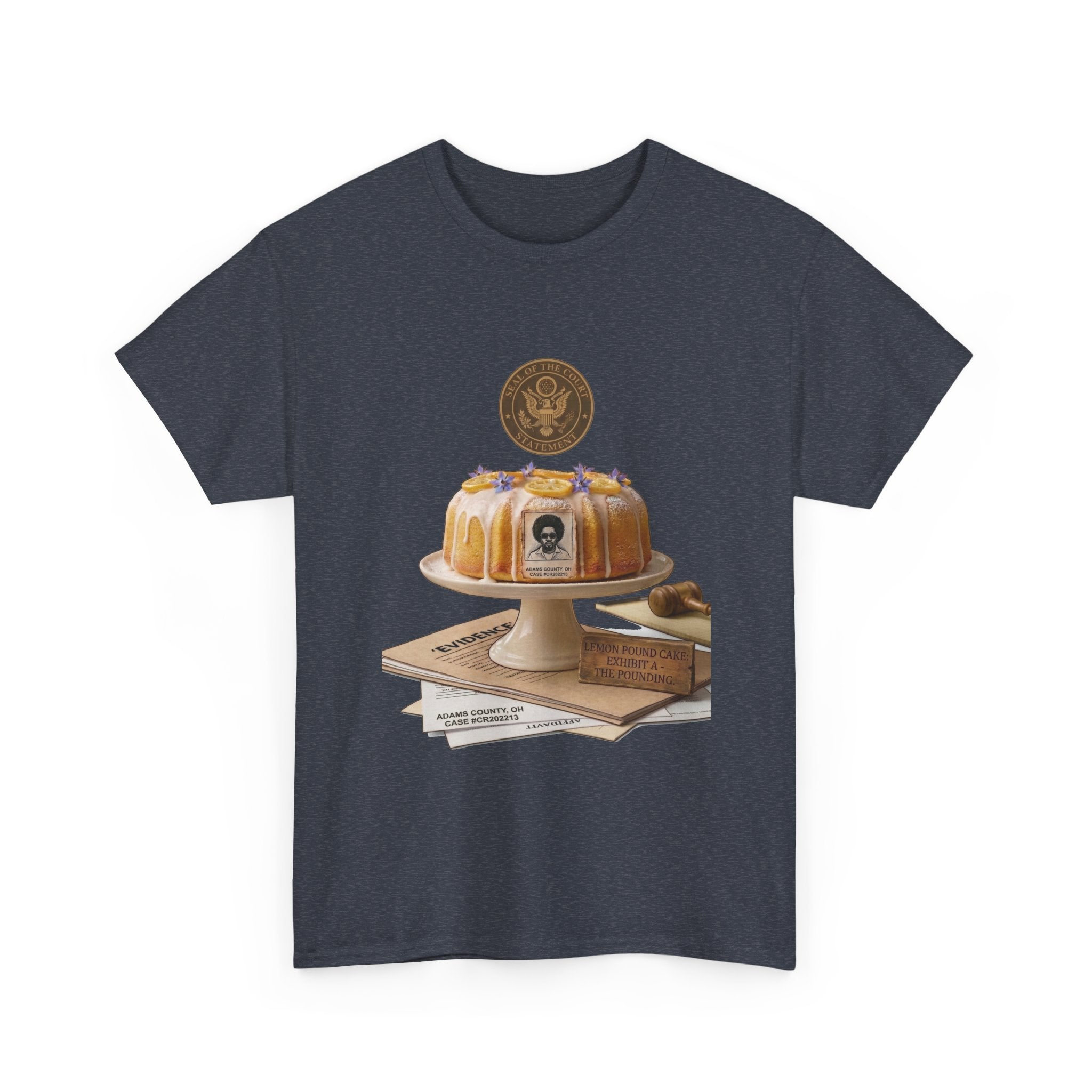 Lemon Pound Cake T‑Shirt — Vintage Baking Illustration Tee