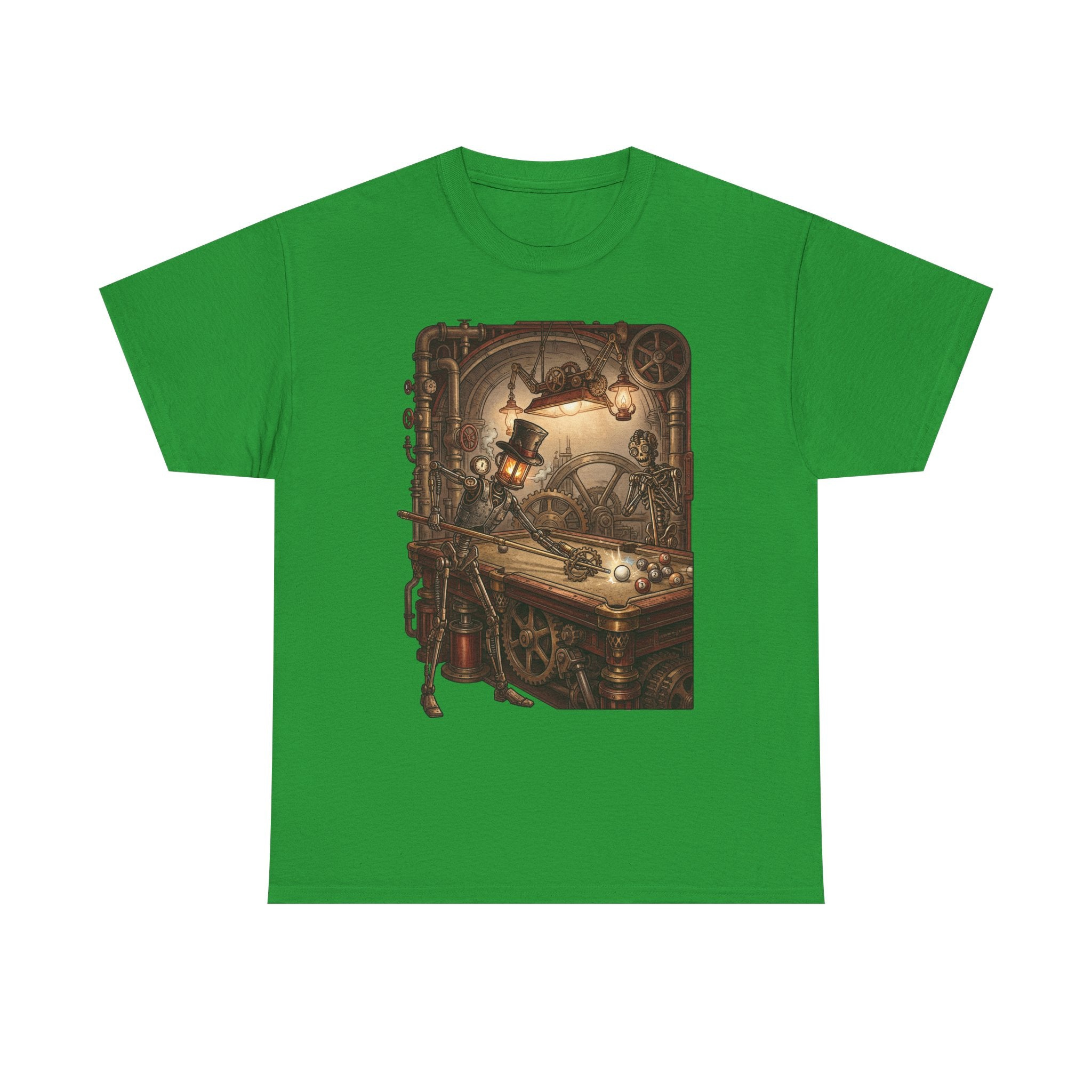 Steampunk Billiards T-Shirt – Vintage Pool Illustration