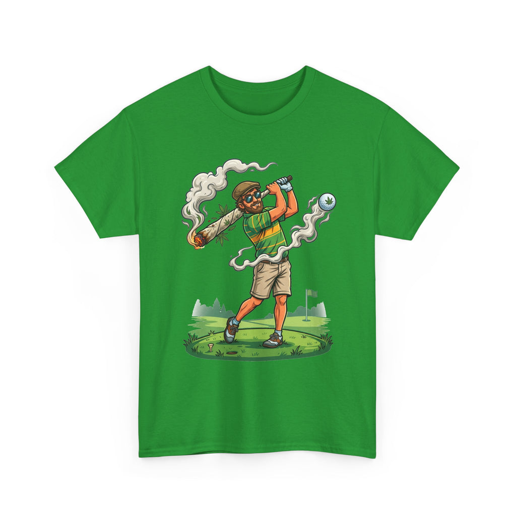Golf Golfer Weed Smoking Club T-Shirt — Funny Golf Graphic Tee