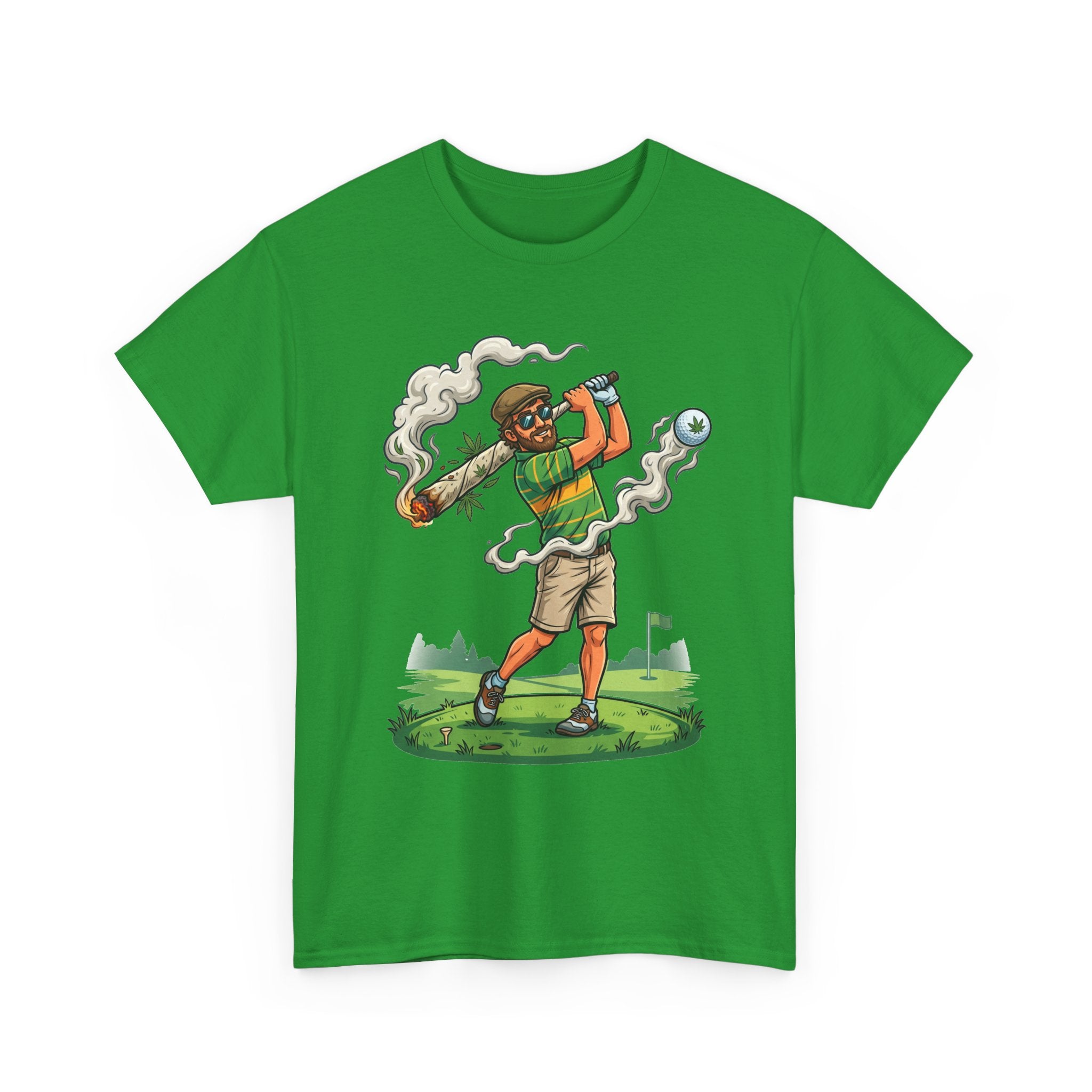 Golf Golfer Weed Smoking Club T-Shirt — Funny Golf Graphic Tee