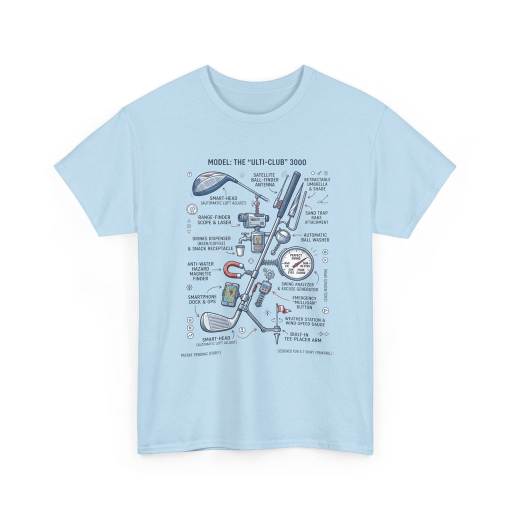 T-Shirt — Golf Club Diagram Vintage Schematic Tee