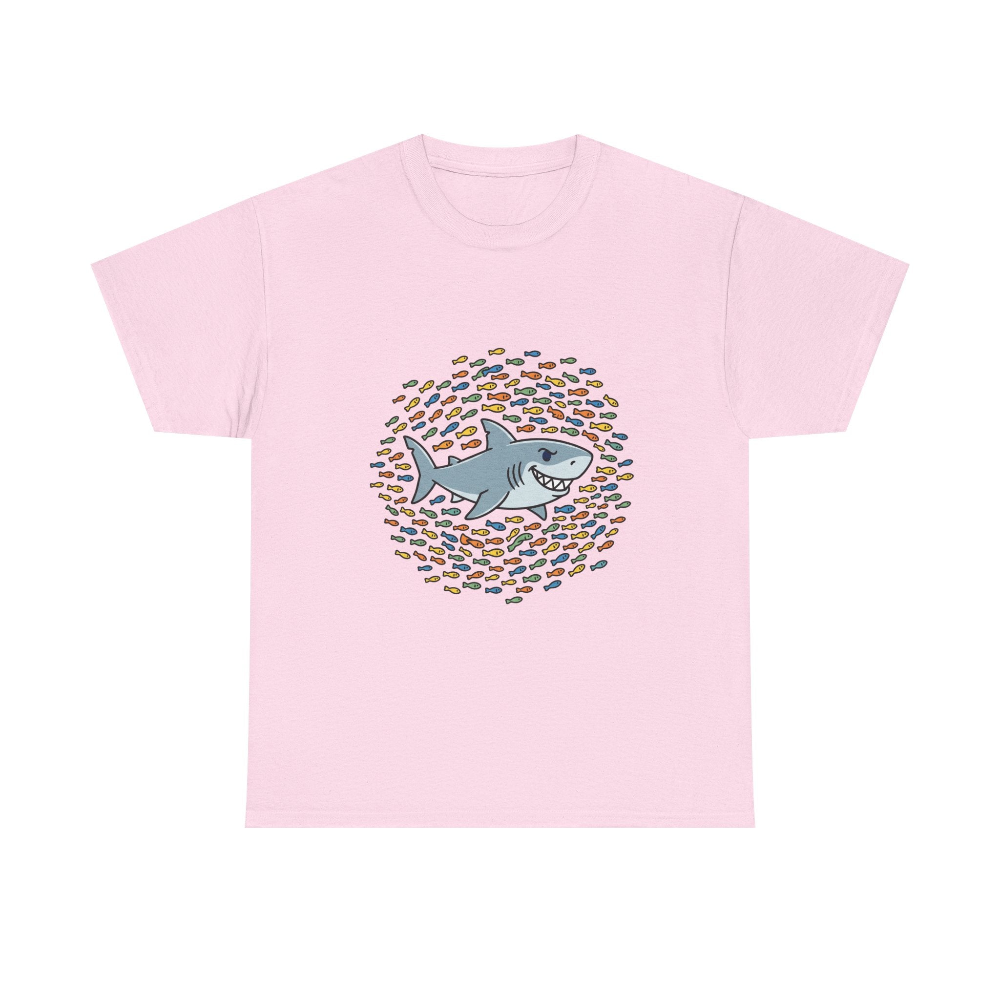 Shark and School Graphic Tee — Cute Ocean Kids Shirt