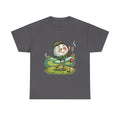 Golf Ball Character Weed T‑Shirt — Funny Retro Golfer Cartoon Tee