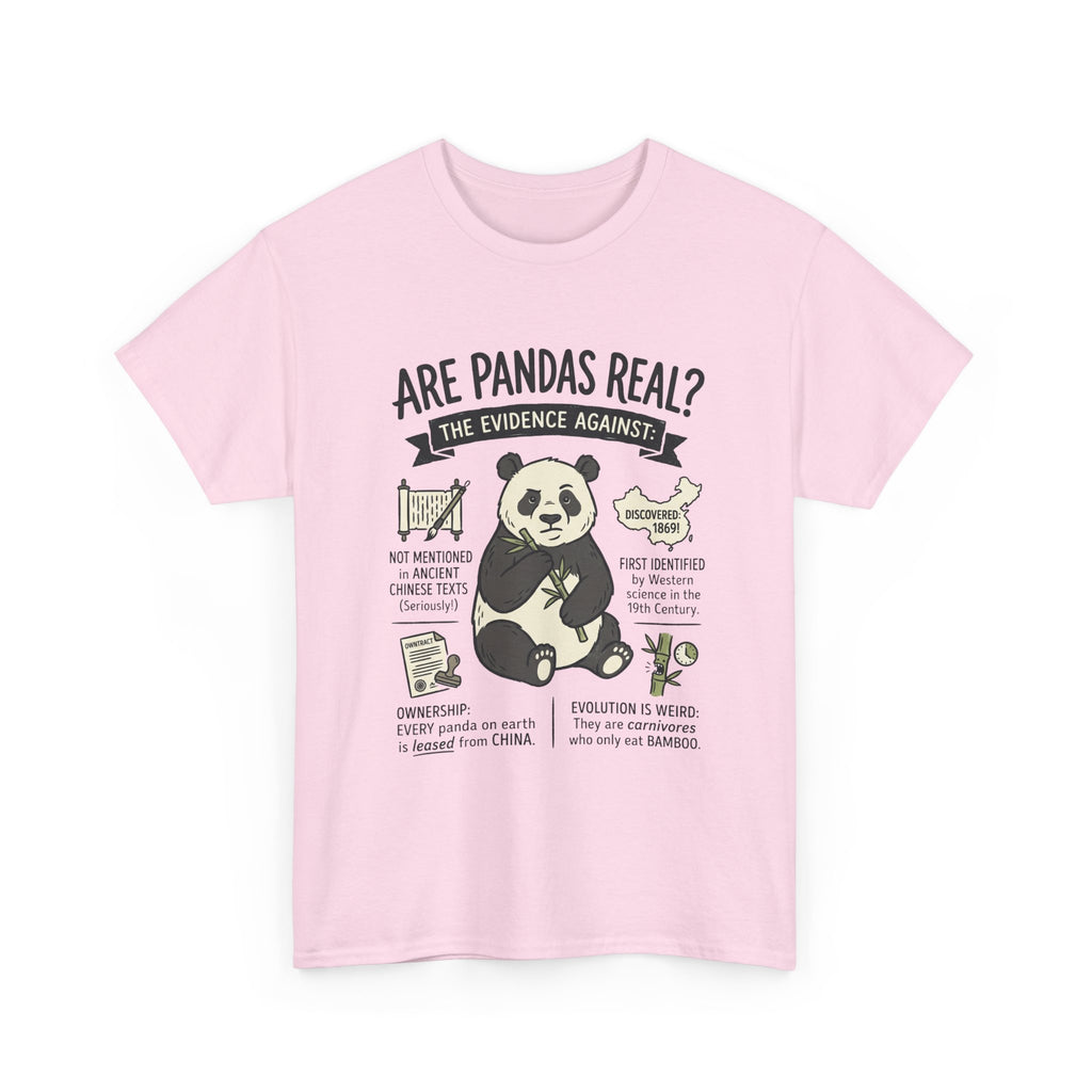 Are Pandas Real? Graphic Tee — Funny Panda Infographic T-Shirt