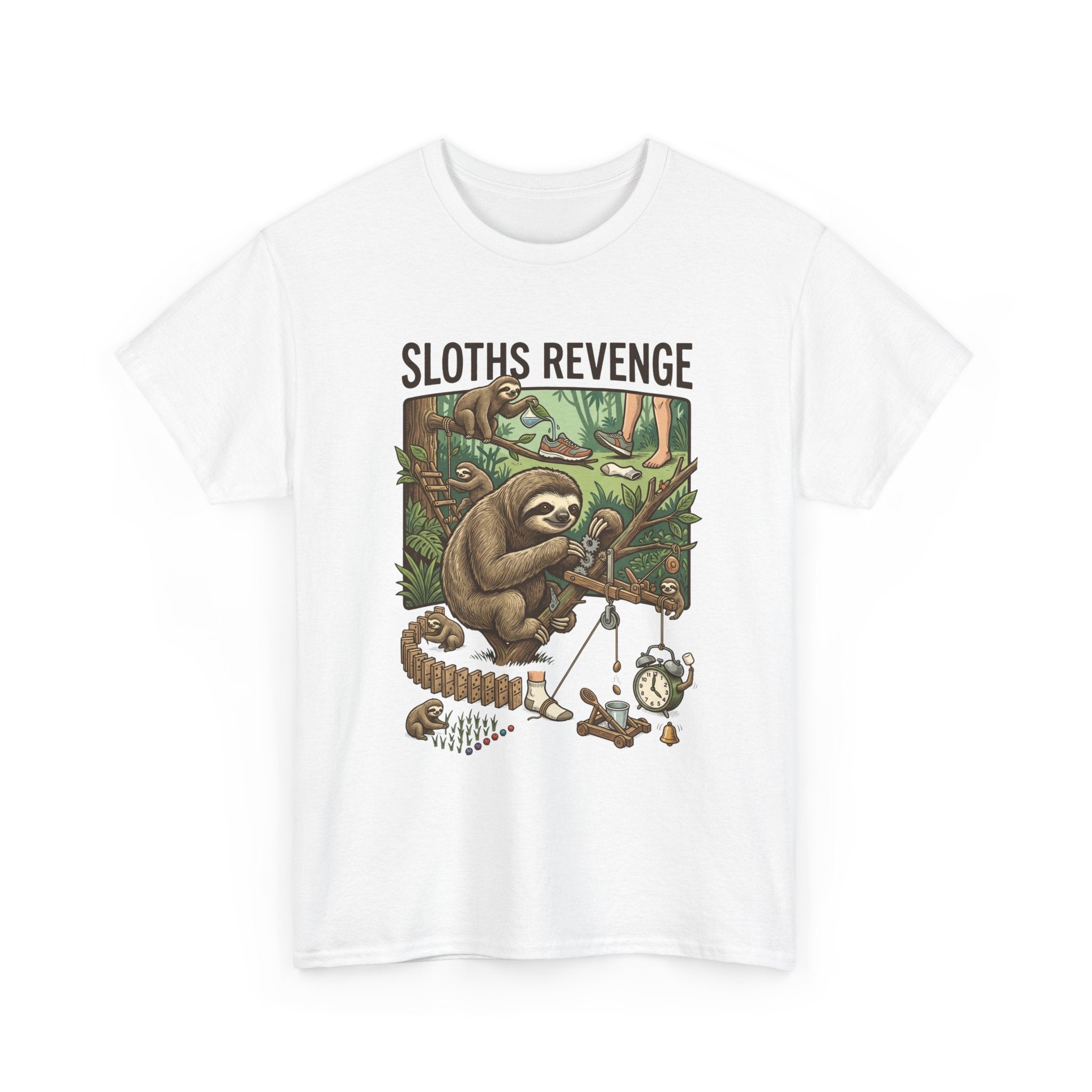 Sloths Revenge T-Shirt — Funny Retro Sloth Graphic Tee