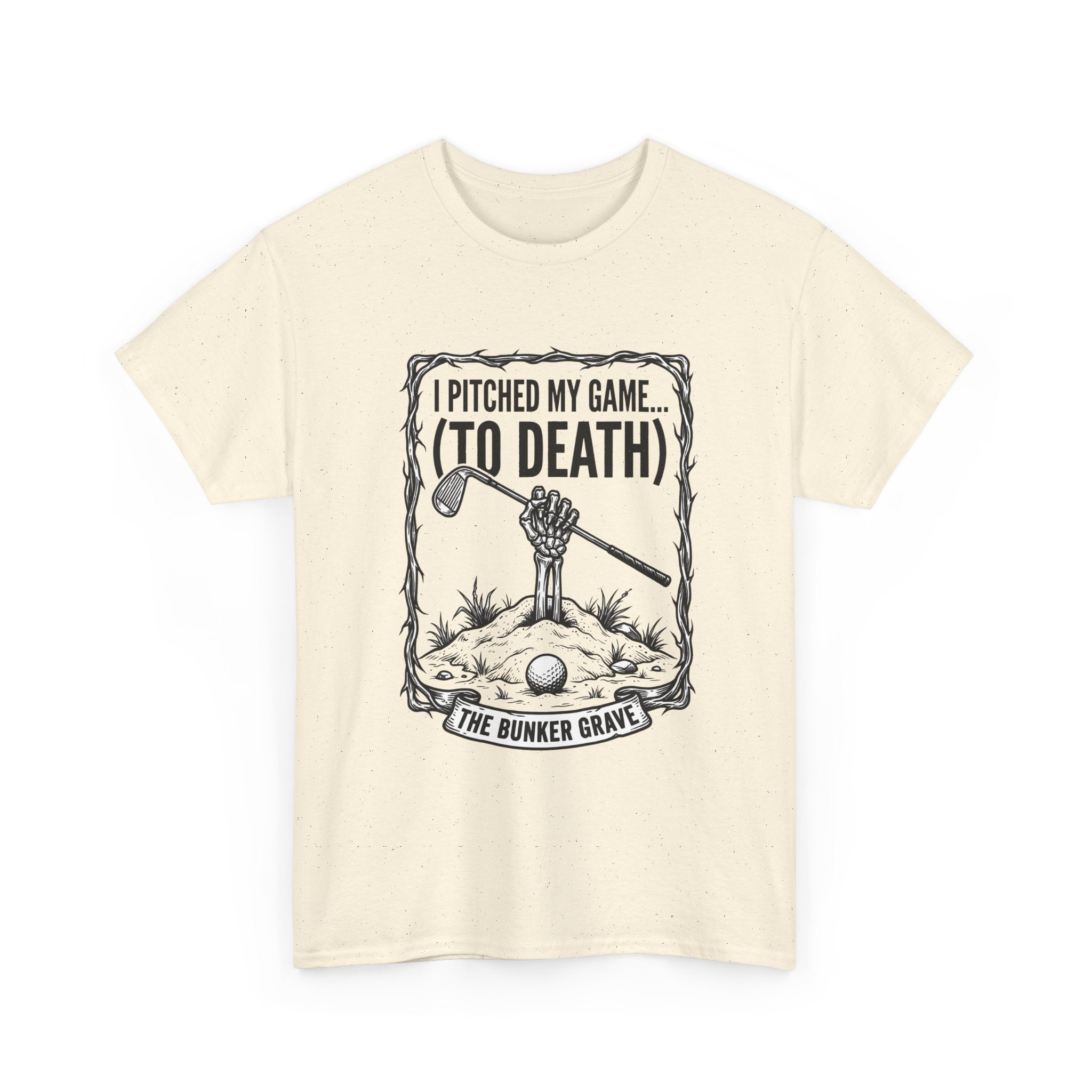 Golf 'I Pitched My Game (To Death)' T-Shirt – Funny Golfer Graphic Tee