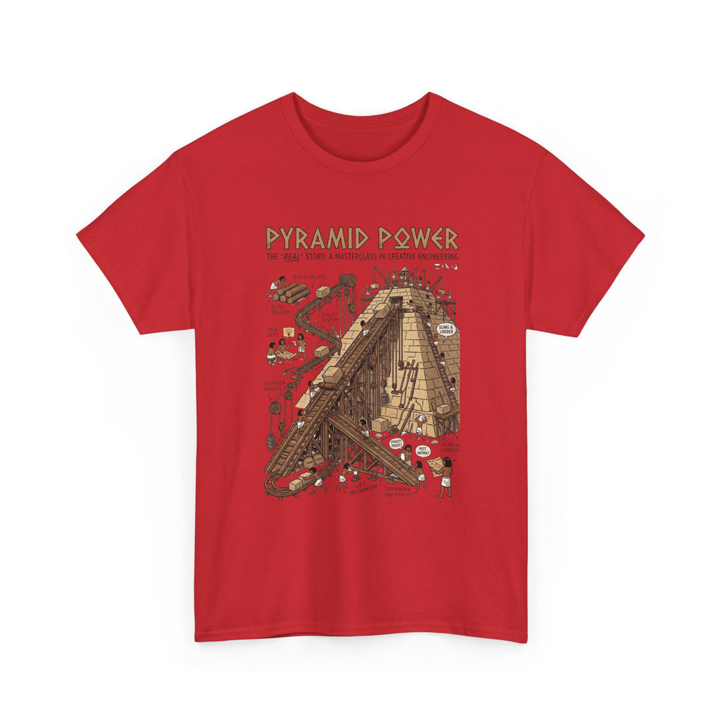 Pyramid Power Tee — Vintage Egyptian Pyramid Diagram Graphic T‑Shirt