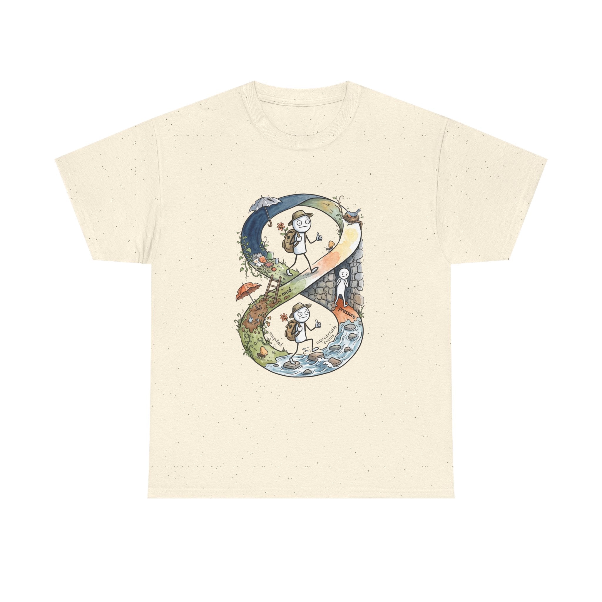 a Infinity Hiking Tee — Day & Night Nature Adventure Graphic T-Shirt