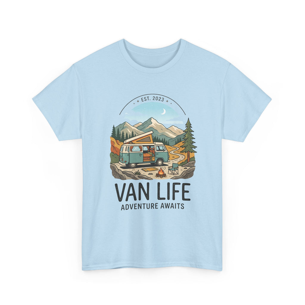 Van Life Adventure Awaits Unisex Heavy Cotton Tee