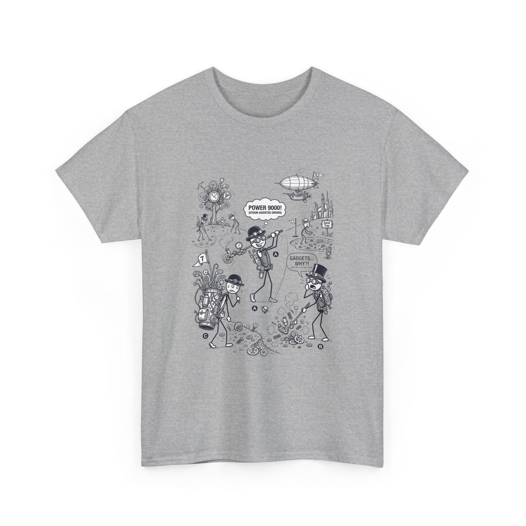 Steampunk Golf Graphic Tee —  "Good Vibes" Illustration