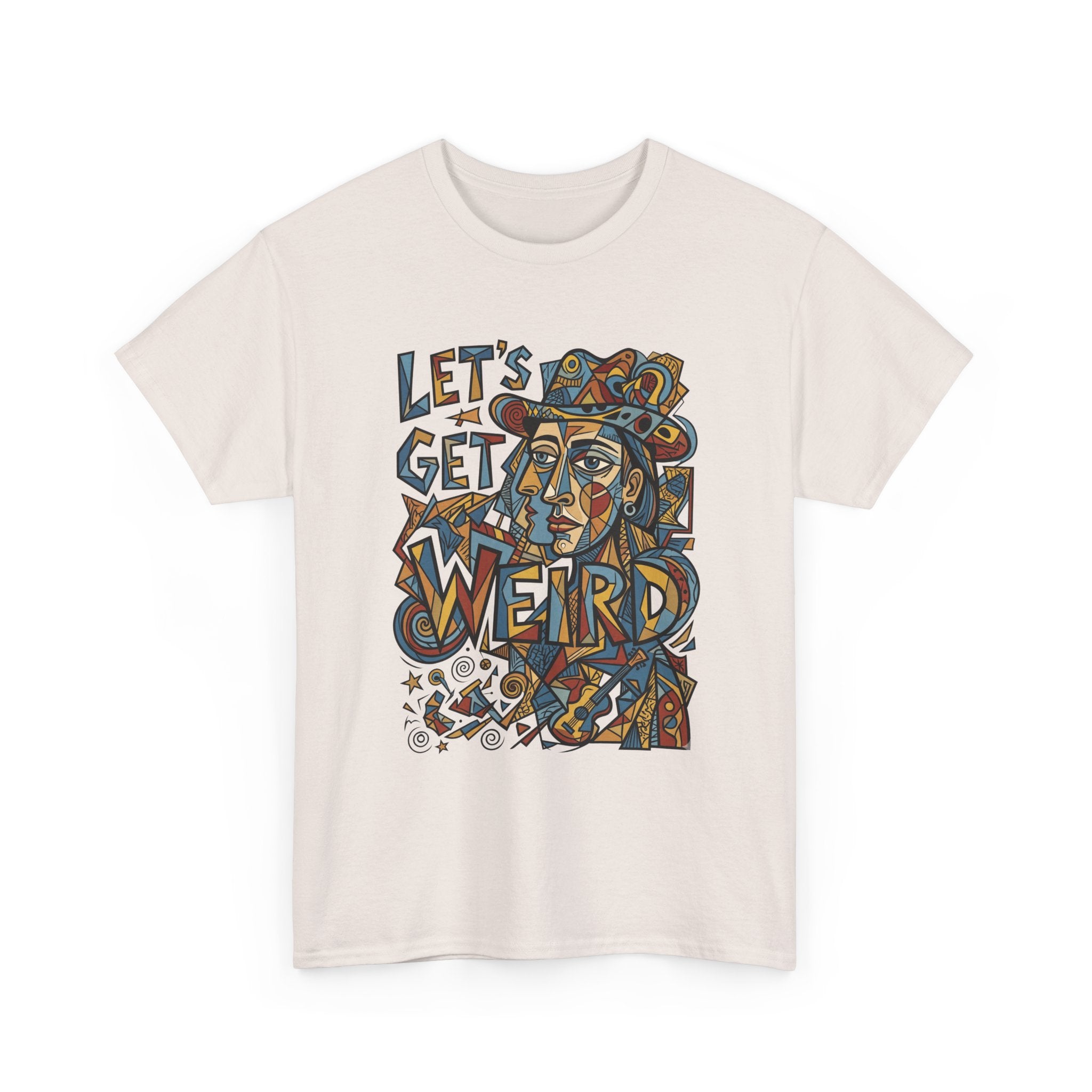 Let’s Get Weird T-Shirt — Retro Psychedelic Face Graphic Tee