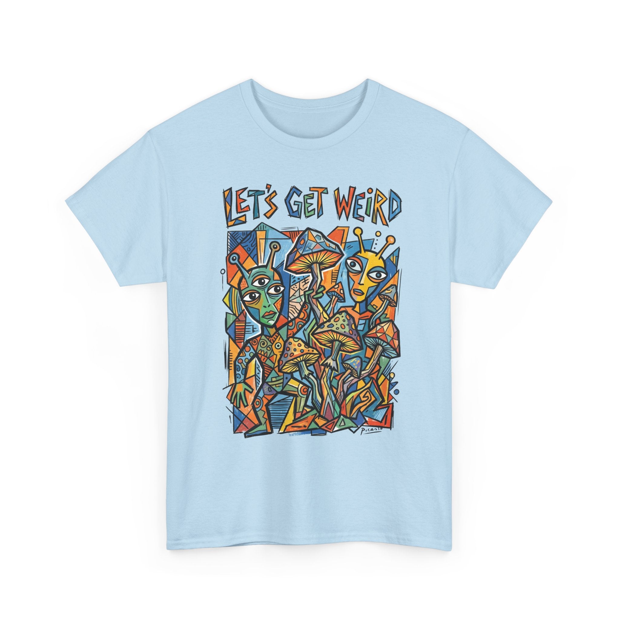 Let's Get Weird Abstract Art T-Shirt — Colorful Psychedelic Graphic Tee