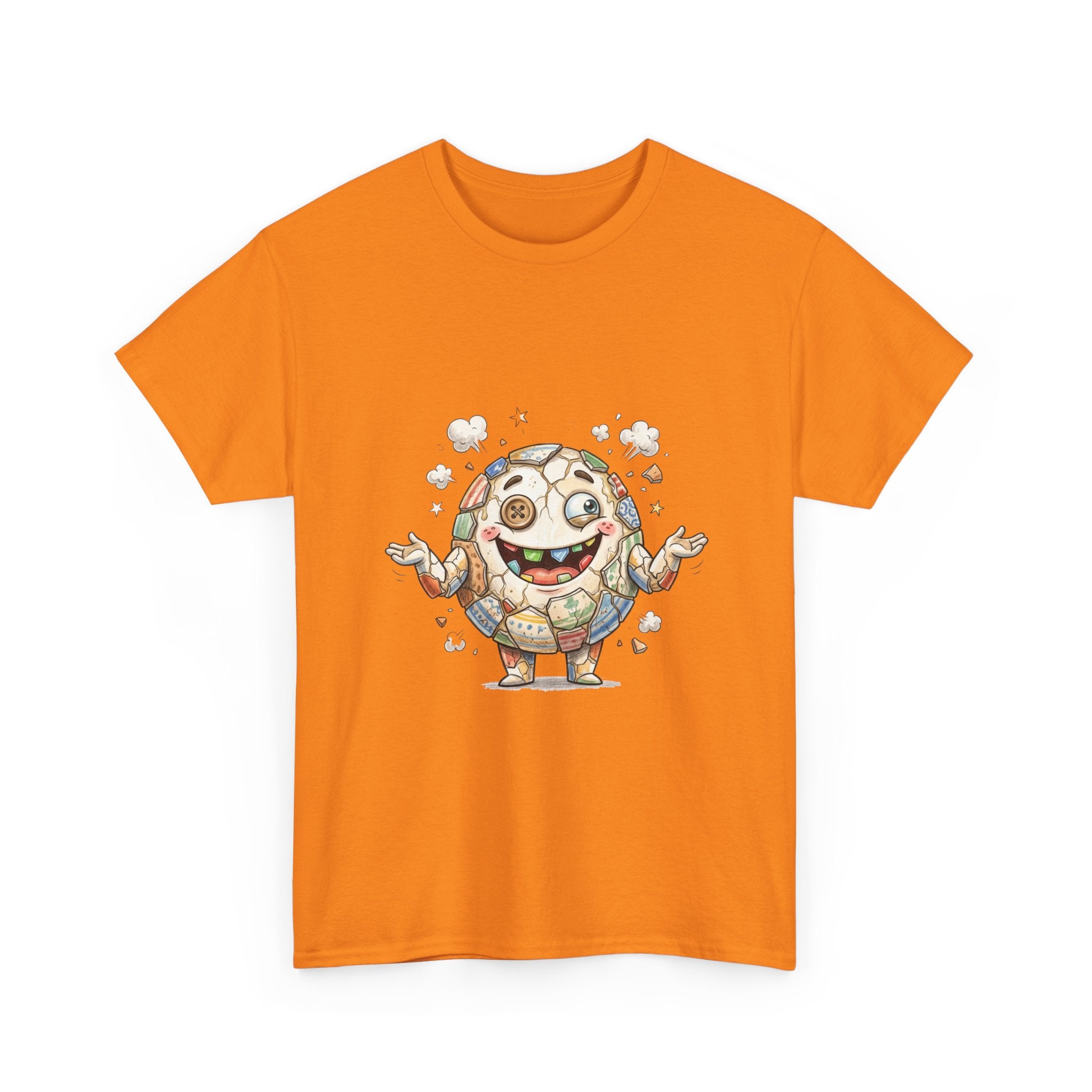 T-Shirt — Cute Kawaii Mosaic Egg Character Illustration Tee