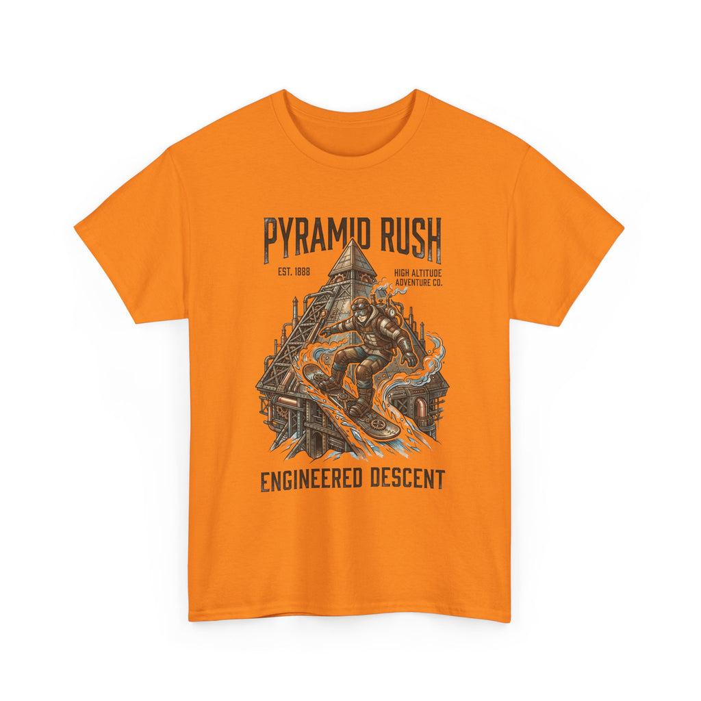 Steampunk Snowboard Pyramid Adventure T-Shirt — Fantasy Explorer Graphic Tee