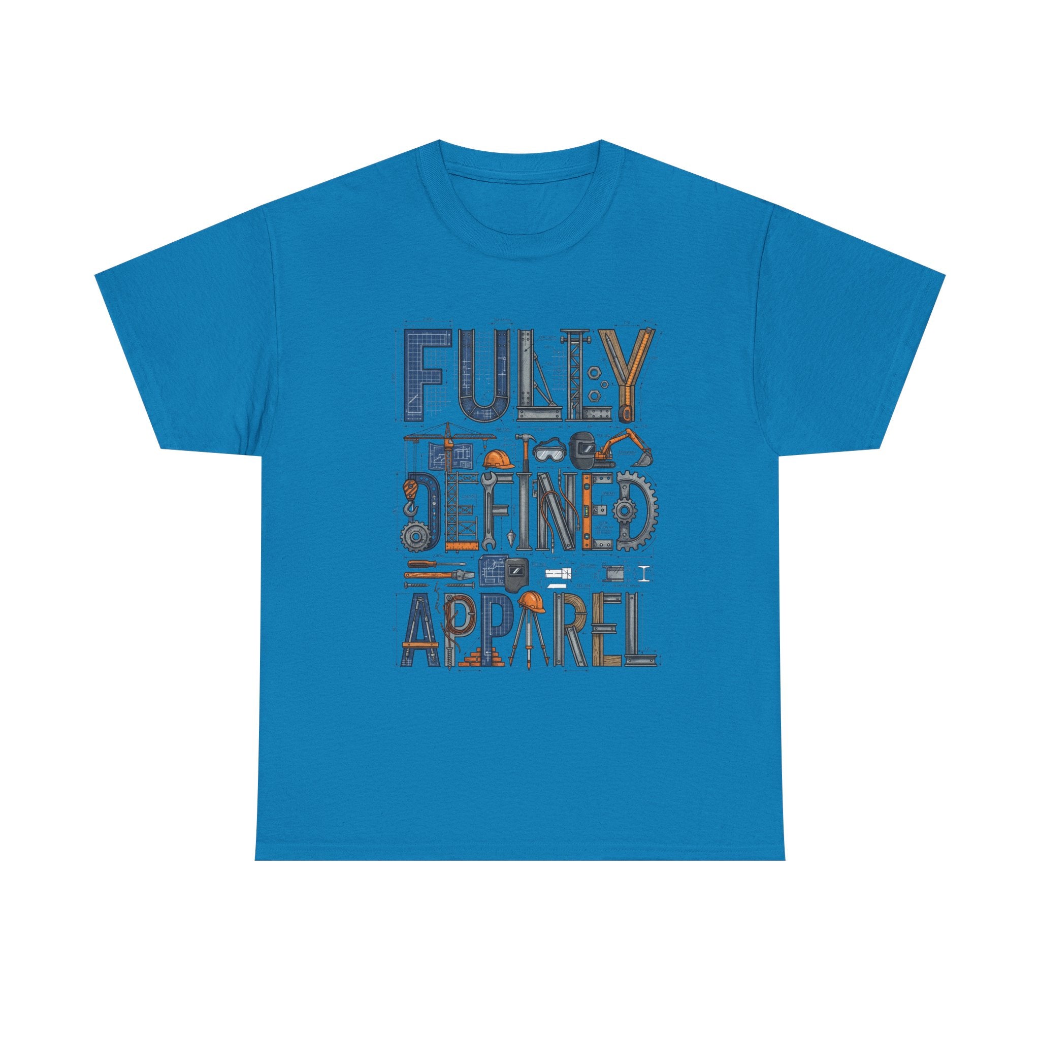 Fully Defined Apparel T-Shirt — Graphic Tee with Retro Tools Design