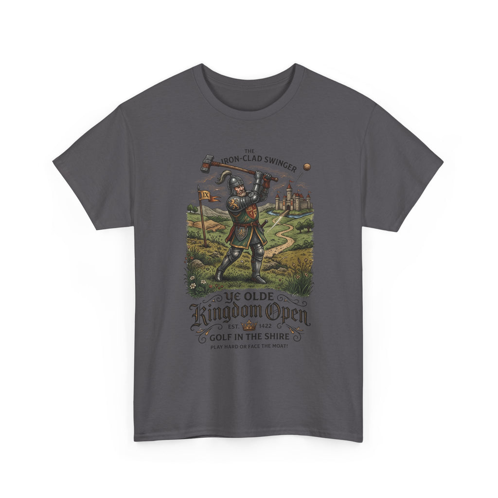 Golf T-Shirt — 'Ye Olde Kingdom Open' Vintage Medieval Golf Graphic Tee