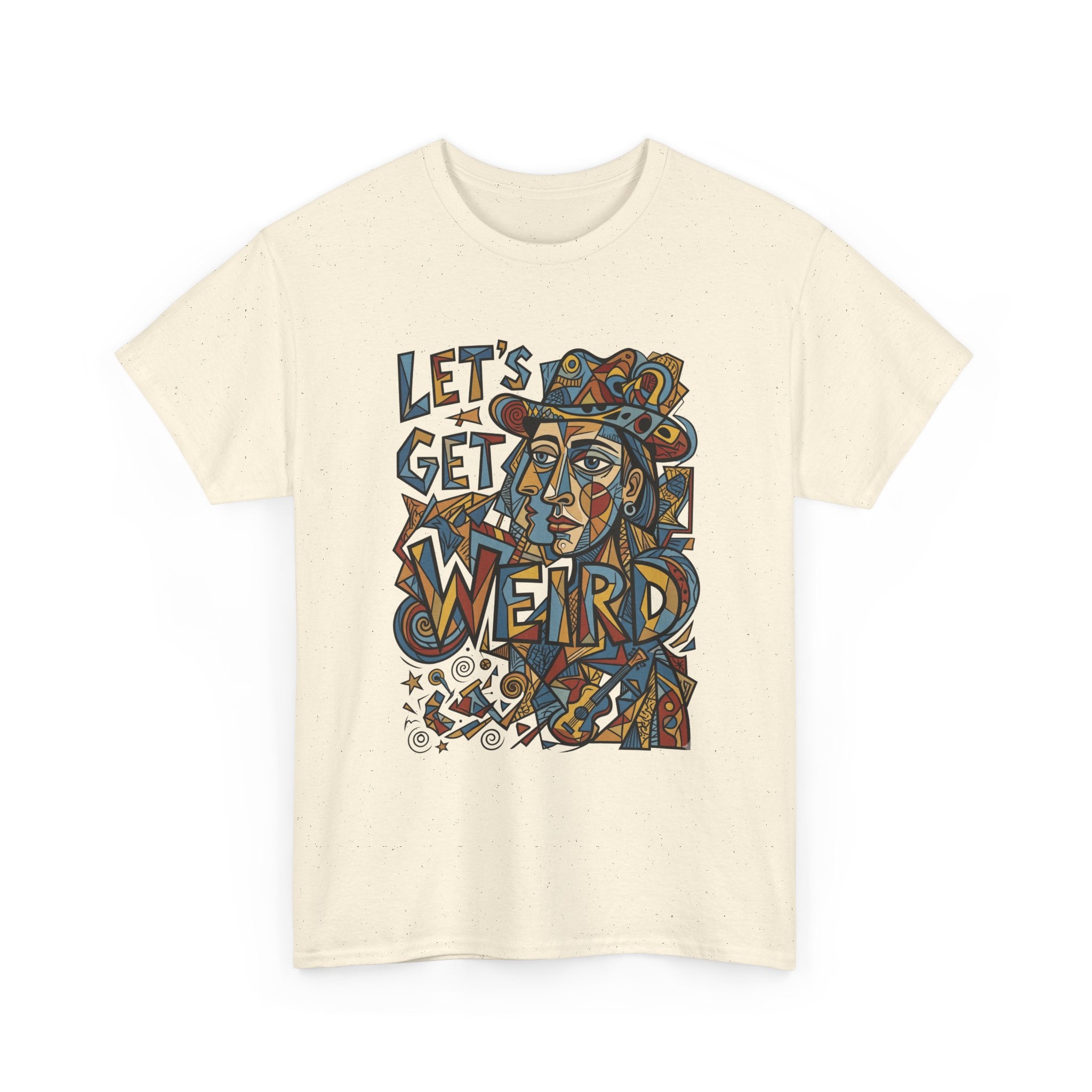 Let’s Get Weird T-Shirt — Retro Psychedelic Face Graphic Tee