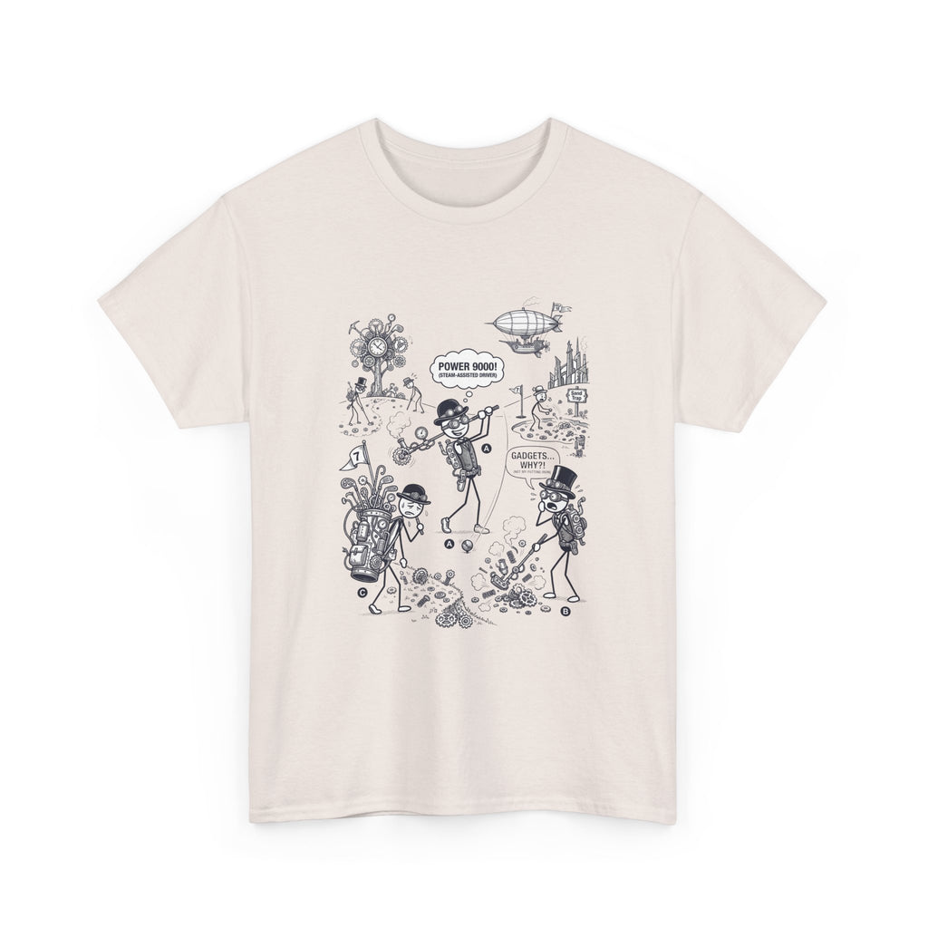 Steampunk Golf Graphic Tee —  "Good Vibes" Illustration