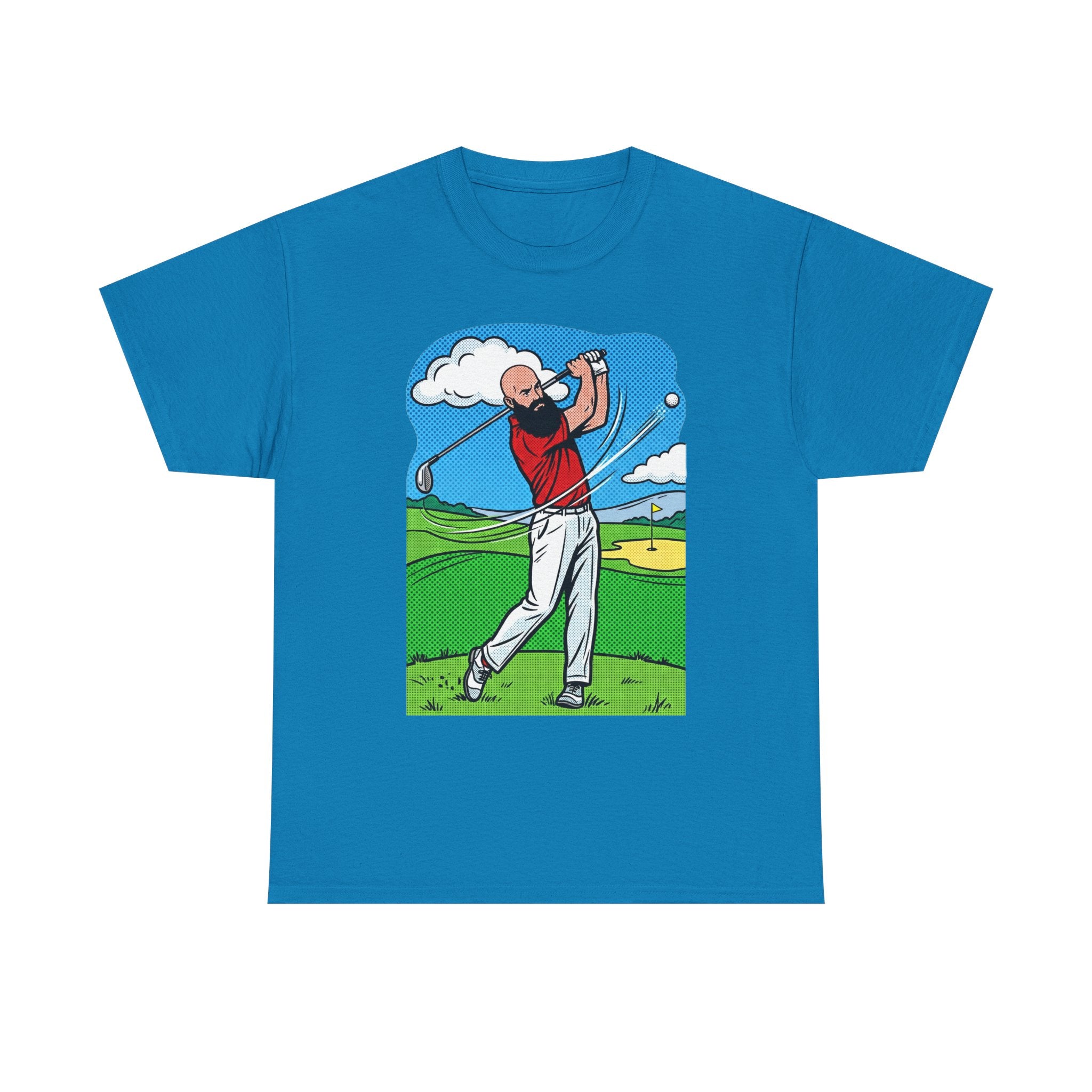 Golf Swing Graphic Tee — Golfer Illustration Shirt for Golf Lovers
