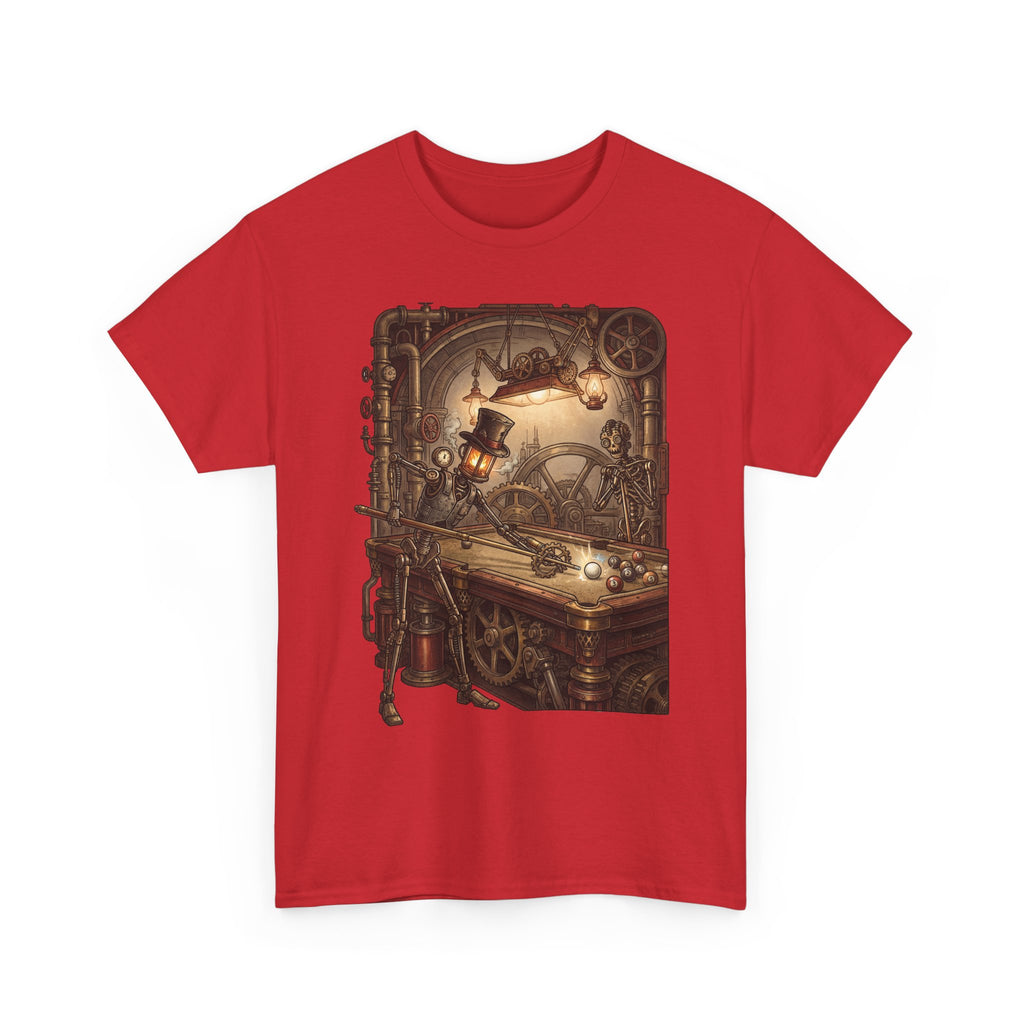 Steampunk Billiards T-Shirt – Vintage Pool Illustration