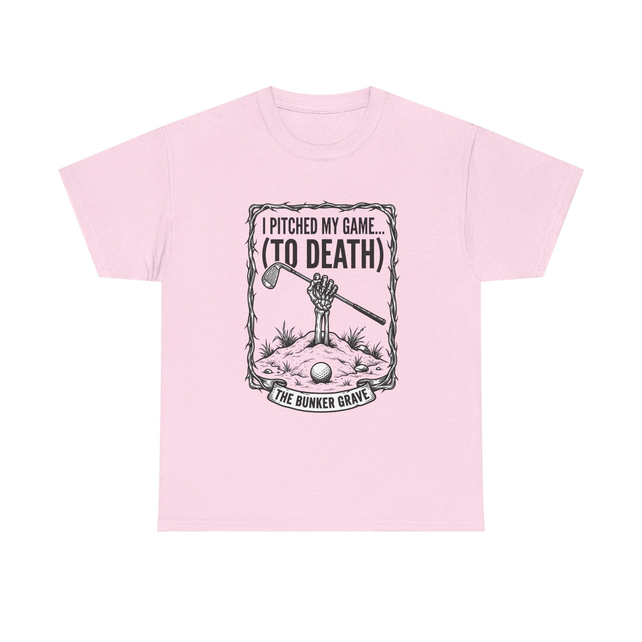Golf 'I Pitched My Game (To Death)' T-Shirt – Funny Golfer Graphic Tee