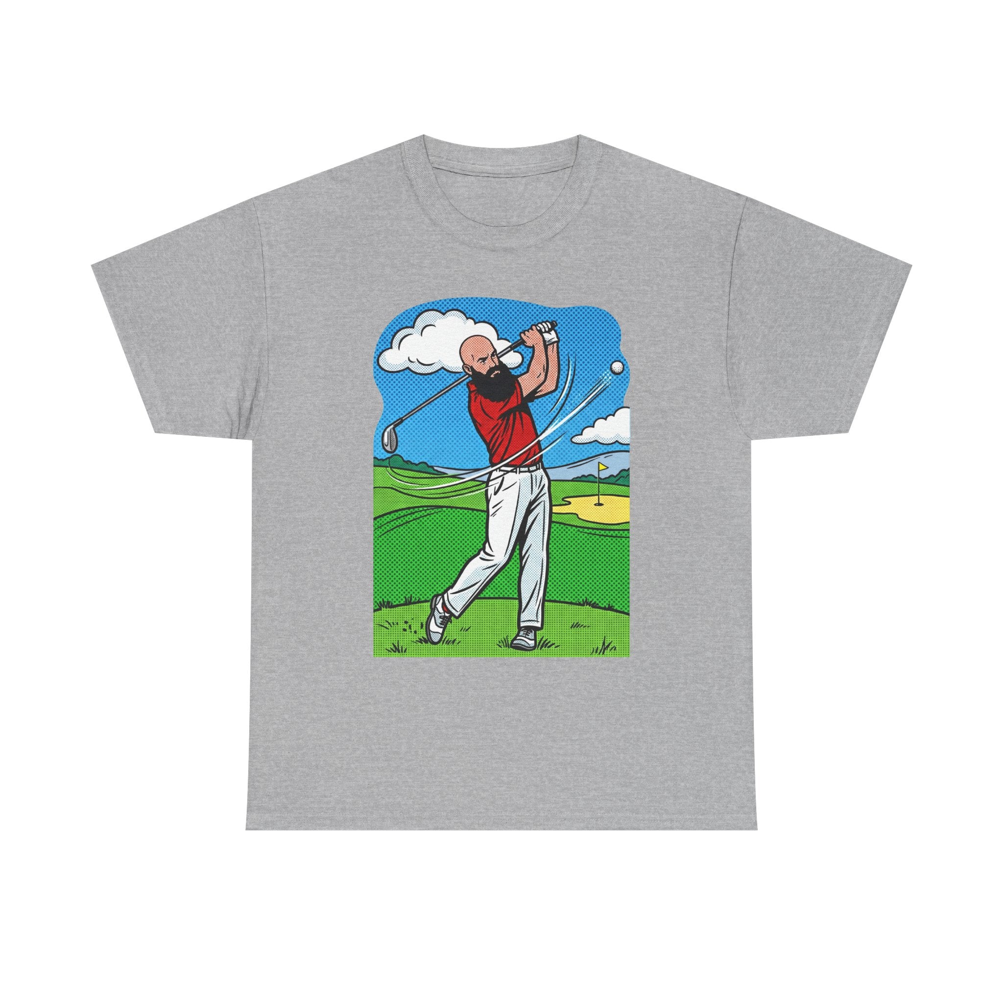 Golf Swing Graphic Tee — Golfer Illustration Shirt for Golf Lovers
