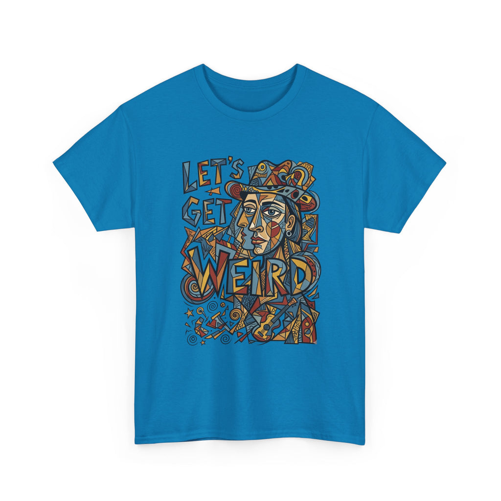 Let’s Get Weird T-Shirt — Retro Psychedelic Face Graphic Tee
