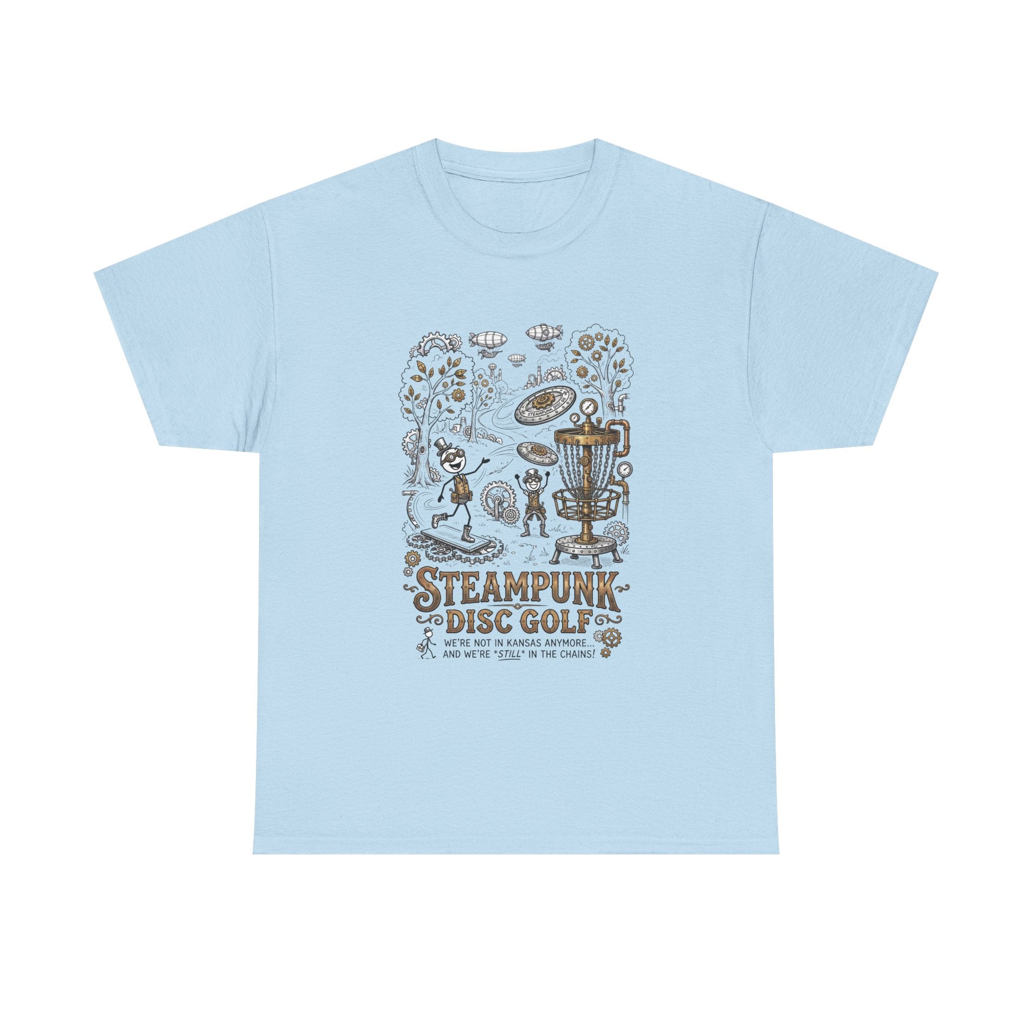 Steampunk Disc Golf T-Shirt — Vintage Victorian Disc Golf Design