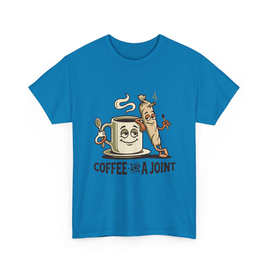 Coffee and a Joint T-Shirt — Funny Stoner Coffee Tee