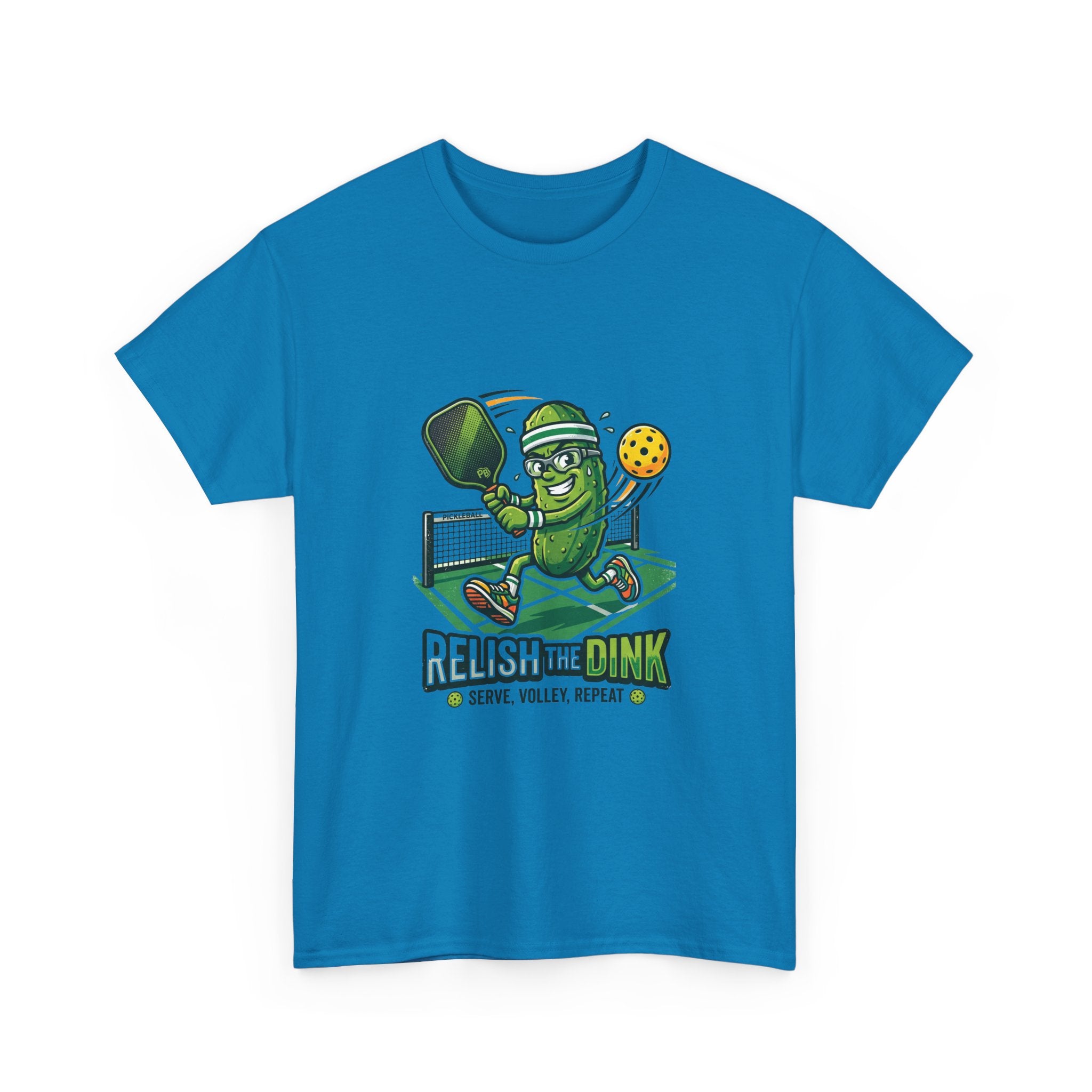 Pickleball 'Relish the Dink' T-Shirt – Funny Pickle Character Paddle Tee