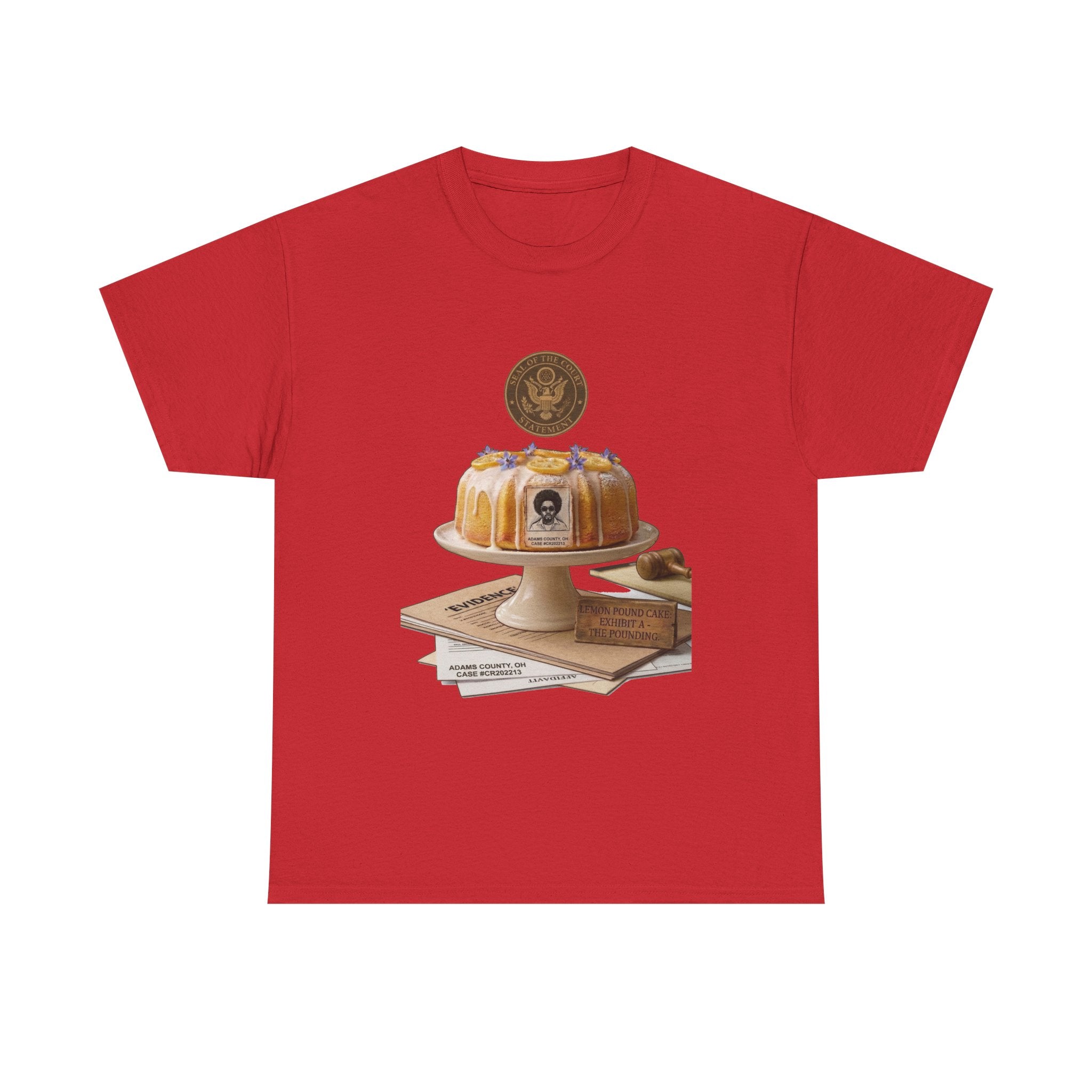 Lemon Pound Cake T‑Shirt — Vintage Baking Illustration Tee