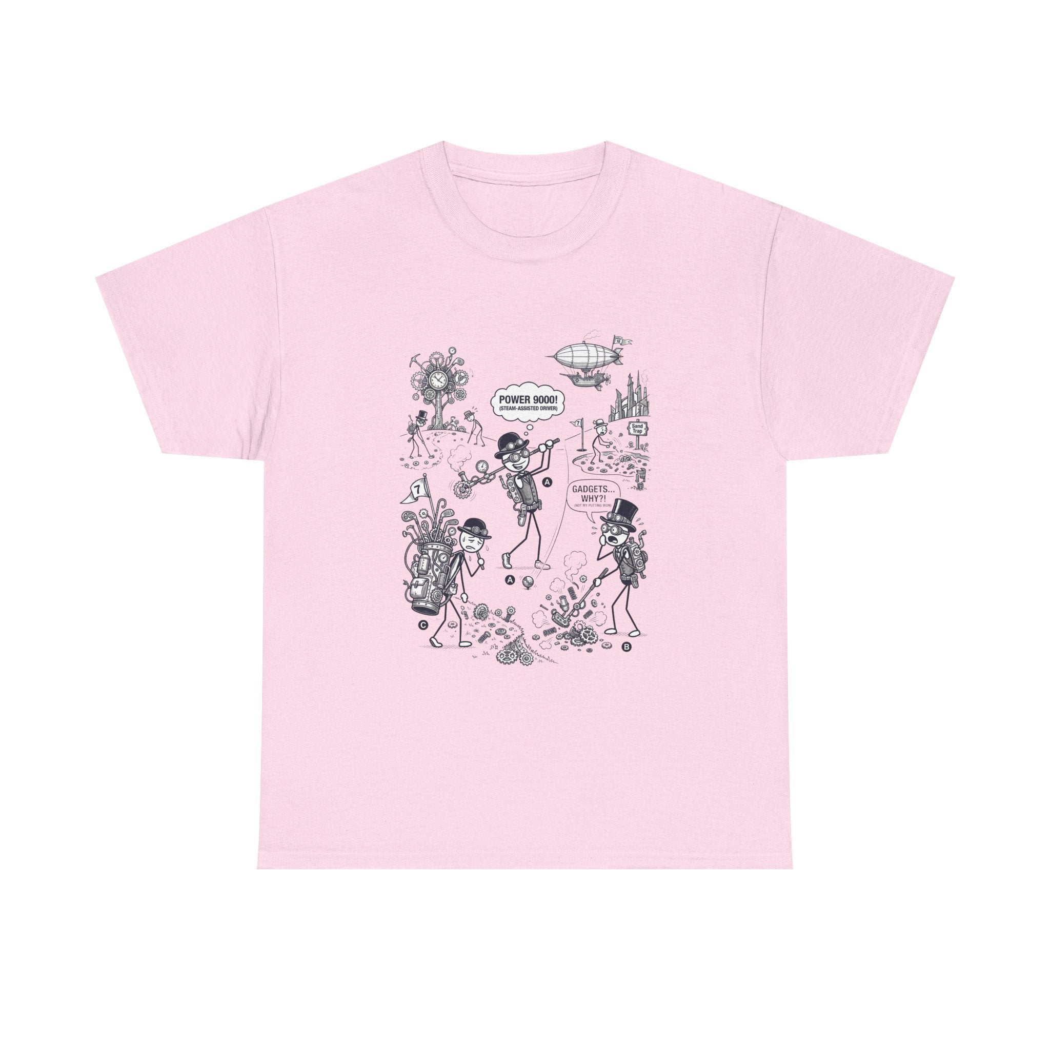 Steampunk Golf Graphic Tee —  "Good Vibes" Illustration