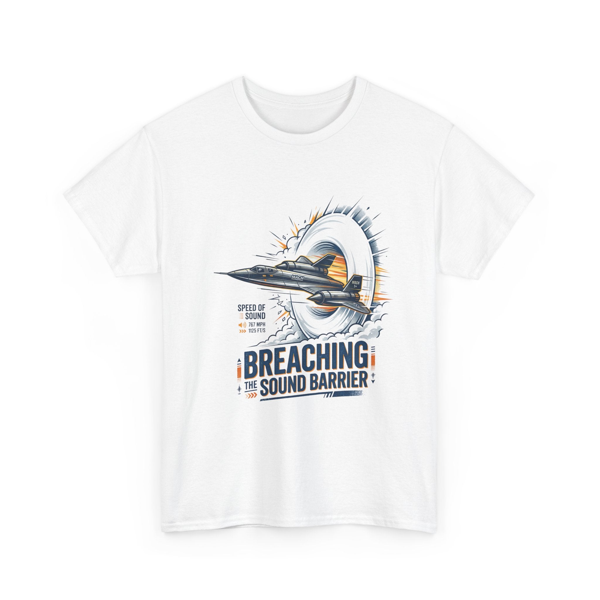 Sonic Boom T-Shirt — 'Breaching the Sound Barrier' Jet Trainer Aviation Graphic Tee