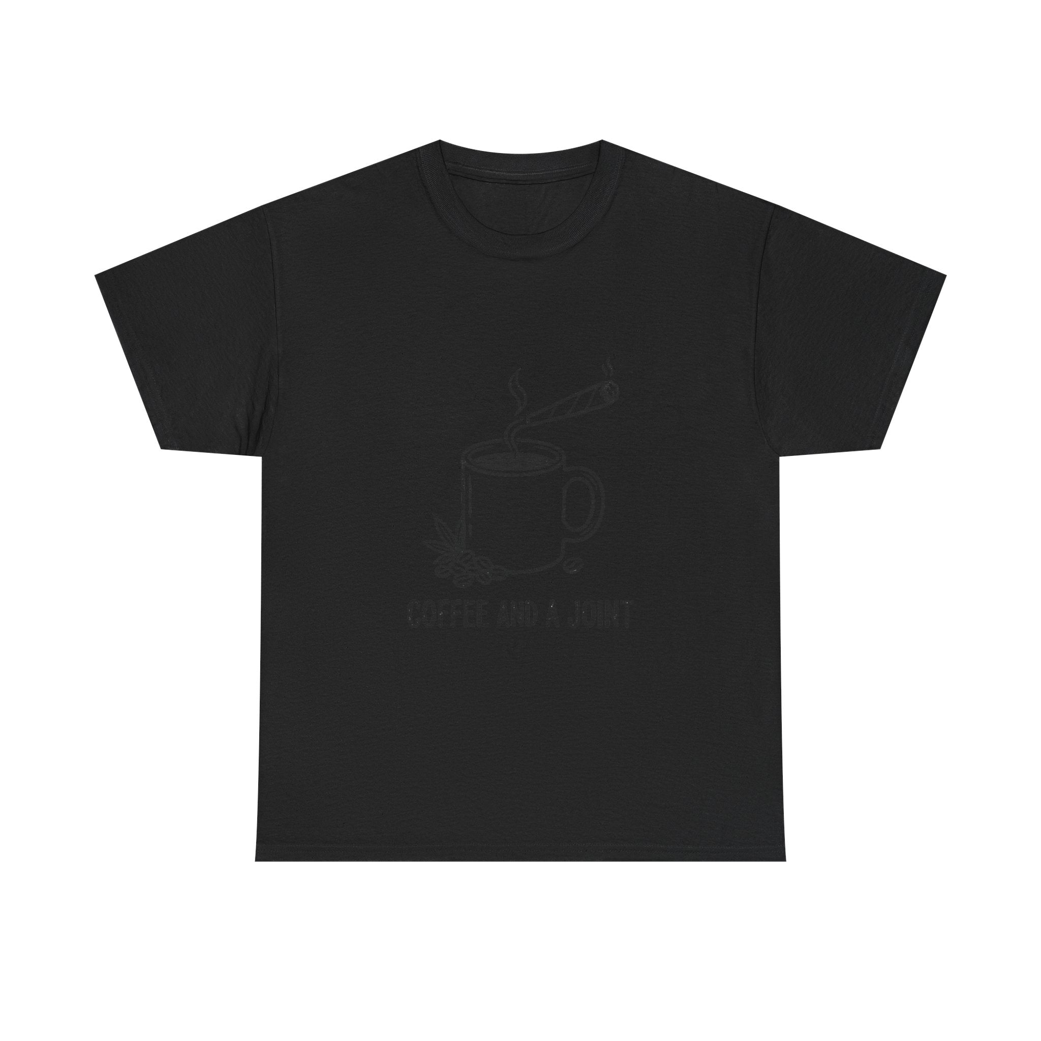 Coffee and a Joint Tee — Cannabis Coffee Minimalist T‑Shirt