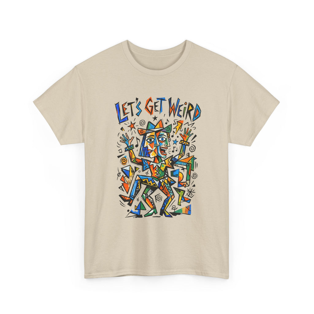 Let's Get Weird T‑Shirt — Colorful Abstract Party Graphic Tee