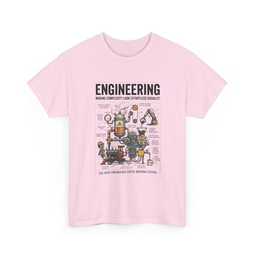 Engineering Diagram T‑Shirt — Funny STEM Illustration Tee for Engineers & Students