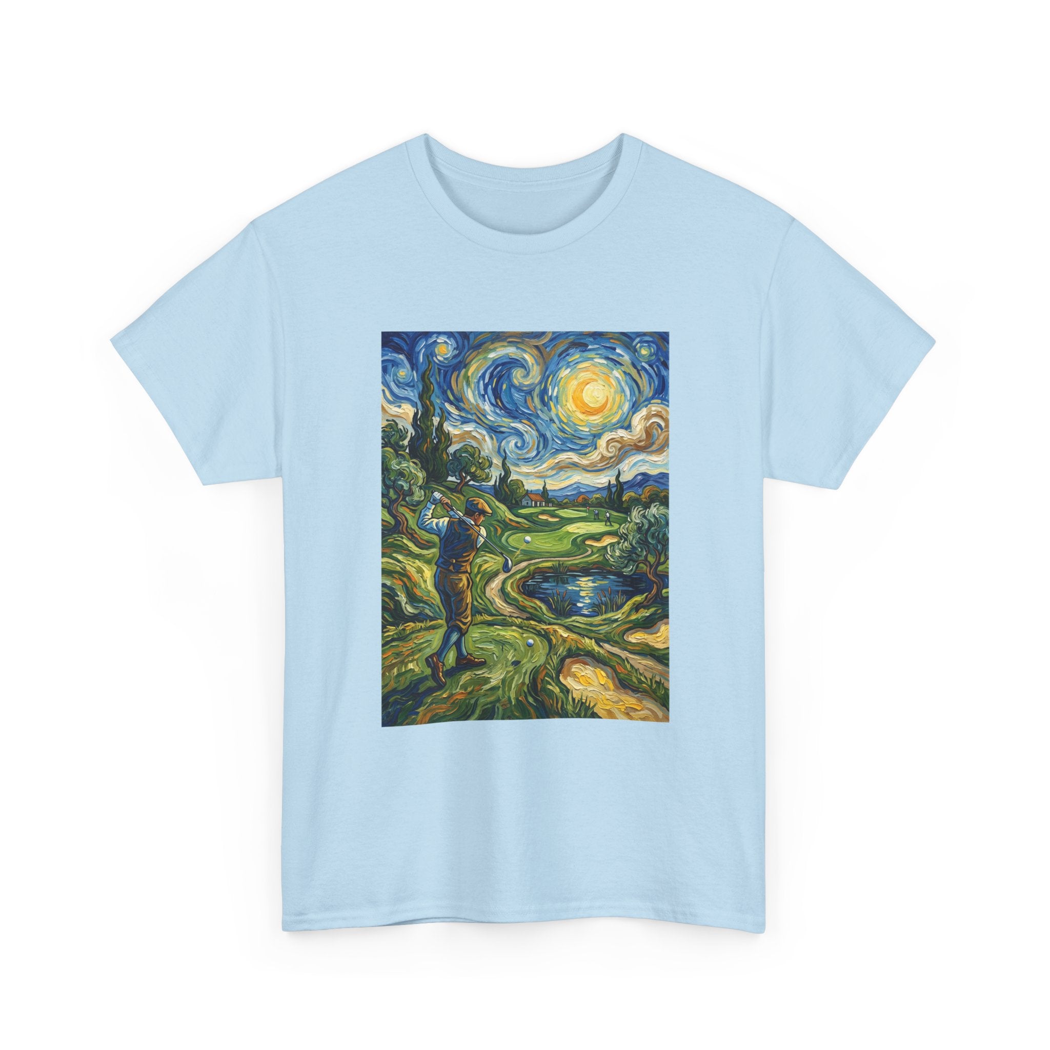 Golf Van Gogh Style T-Shirt — Starry Night Golf Artwork Tee
