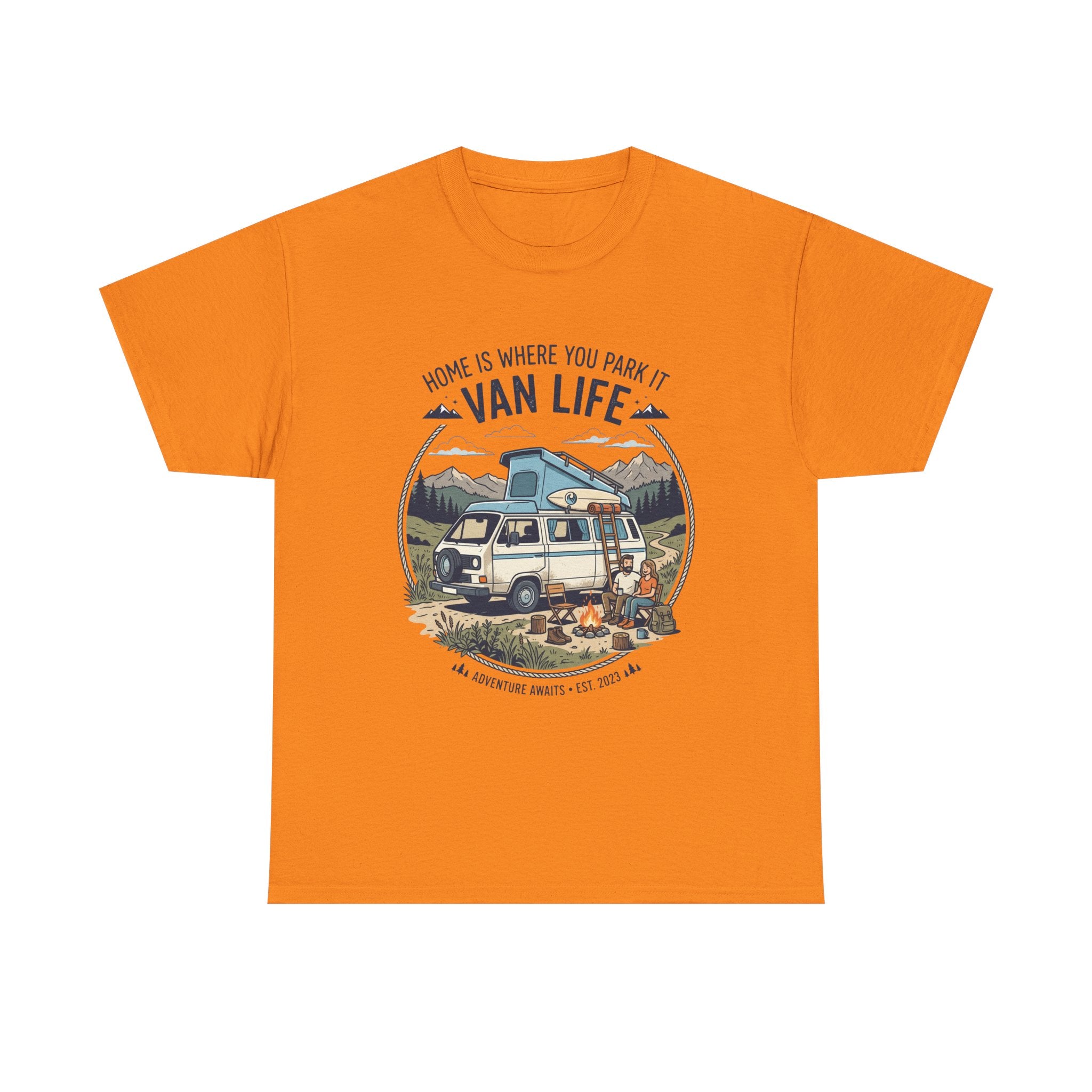 Van Life T-Shirt — "Home Is Where You Park It" Adventure Tee