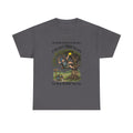 Disc Golf T-Shirt - "If You Can't Throw the Line, You Must Become the Line" Vintage Golf Cartoon Tee