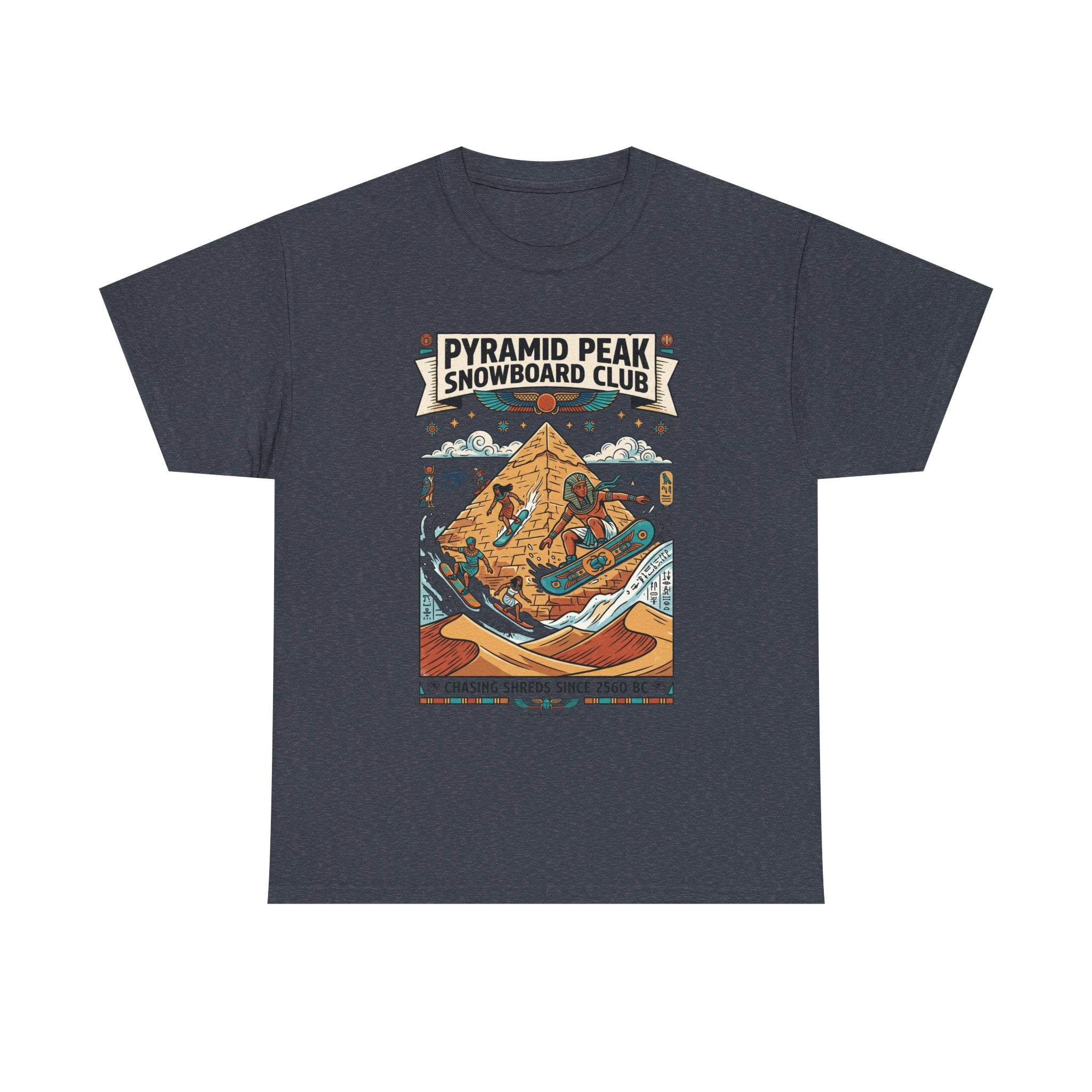Snowboard Club Graphic Tee — "Pyramid Peak Snowboard Club" Vintage Winter Shirt