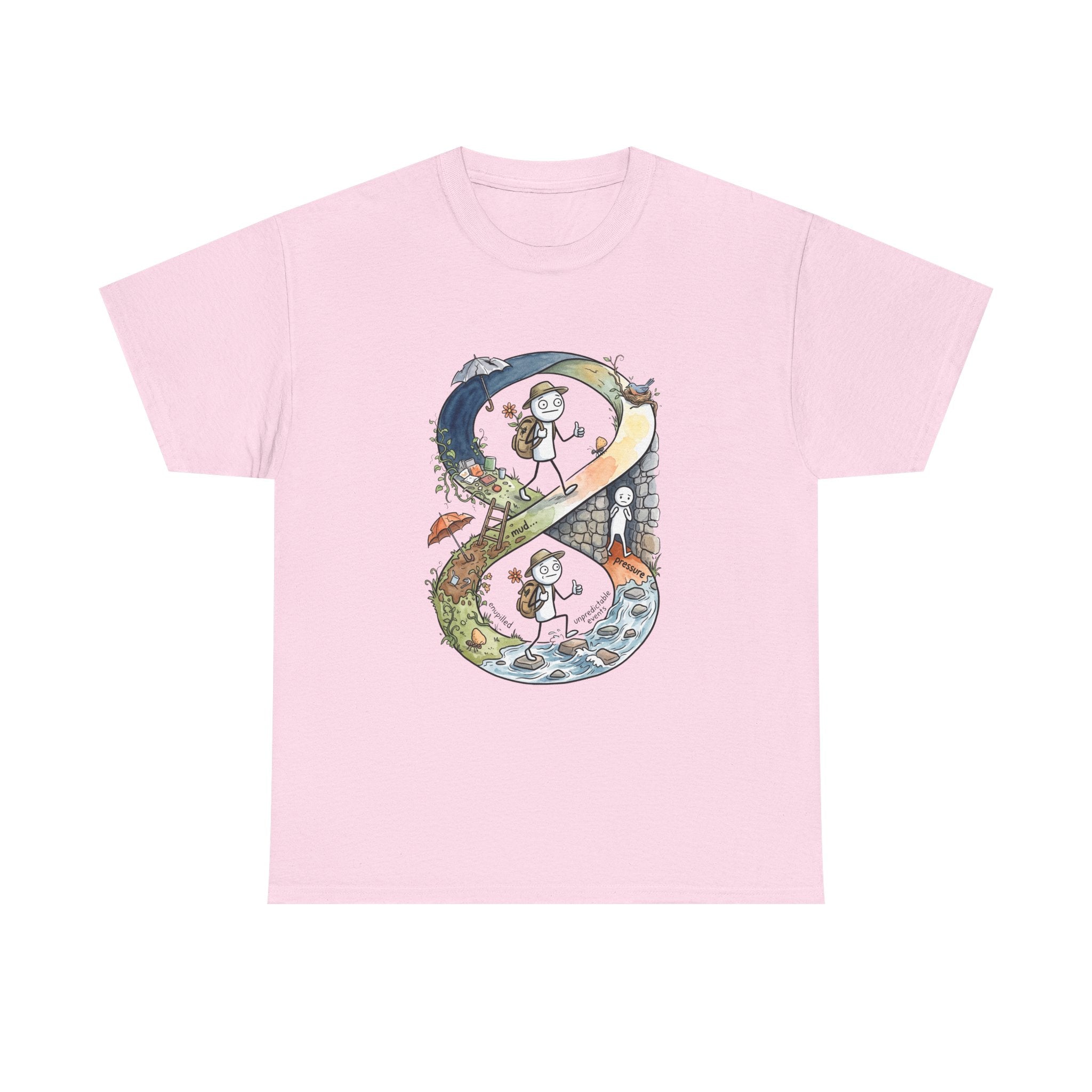 a Infinity Hiking Tee — Day & Night Nature Adventure Graphic T-Shirt