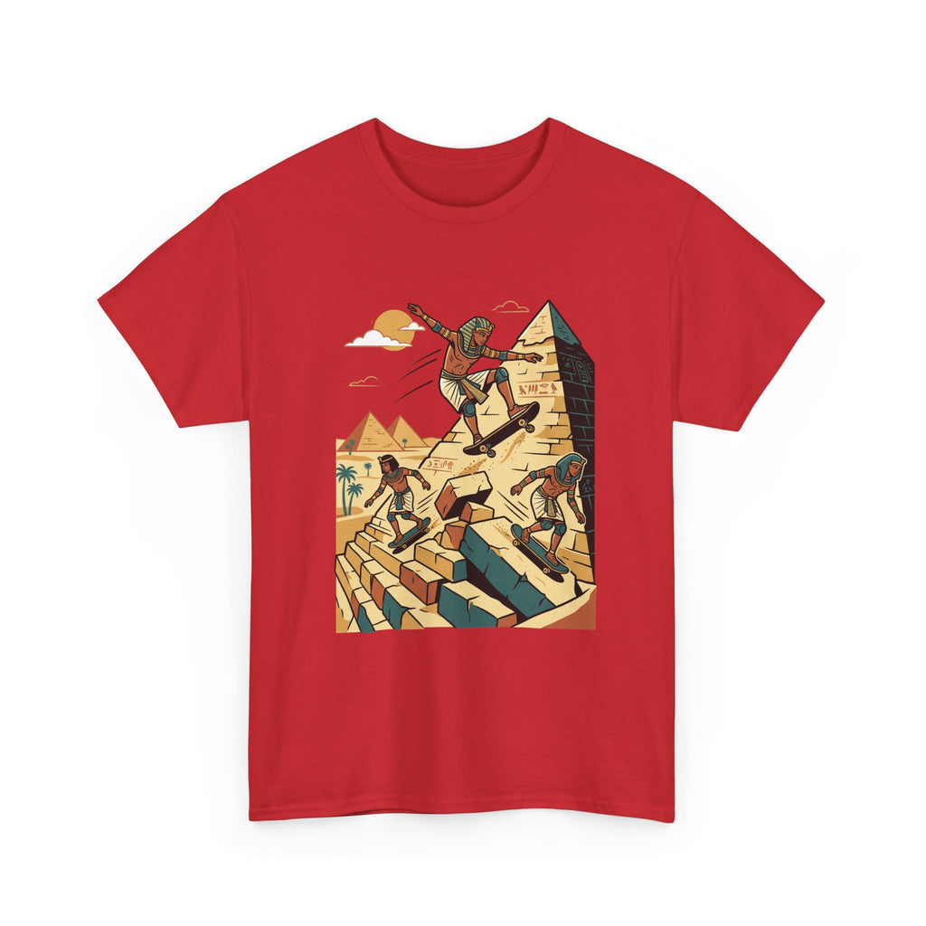 Pyramid Skateboarding Tee — Vintage Egyptian Skateboard Graphic T-Shirt