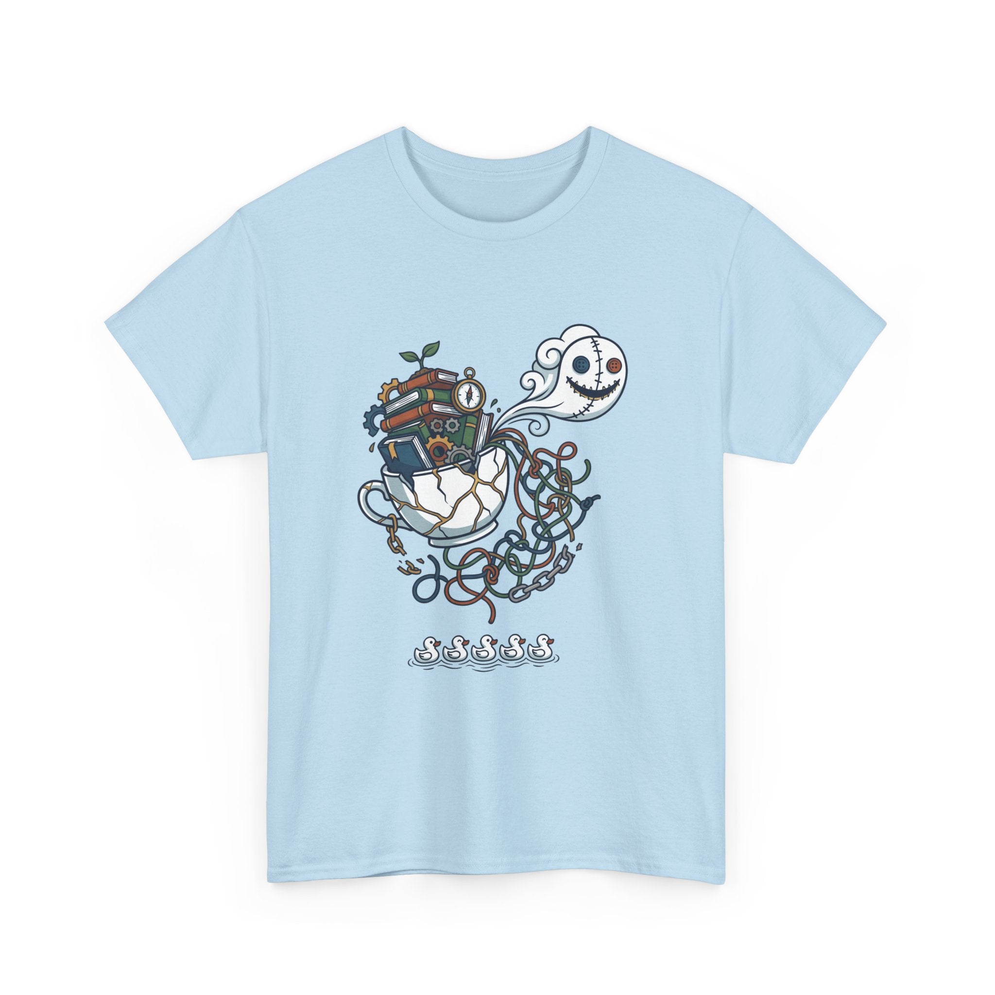 T-Shirt — Whimsical Ghost Ship Illustration Tee