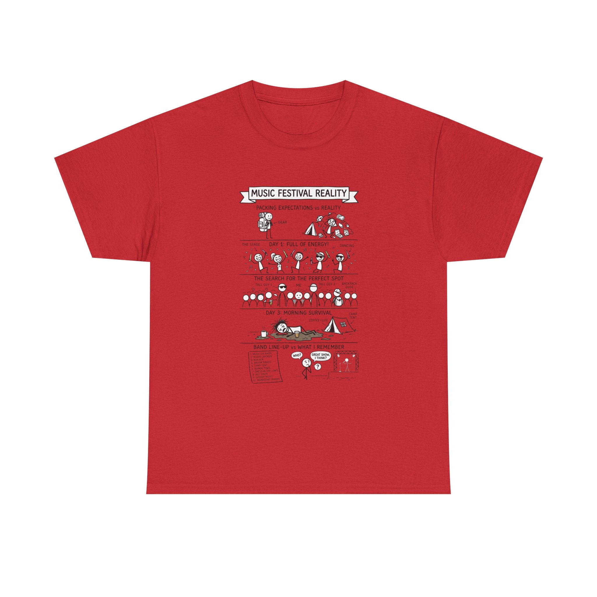 Music Festival Reality Tee – Funny Concert Comic Graphic T-Shirt