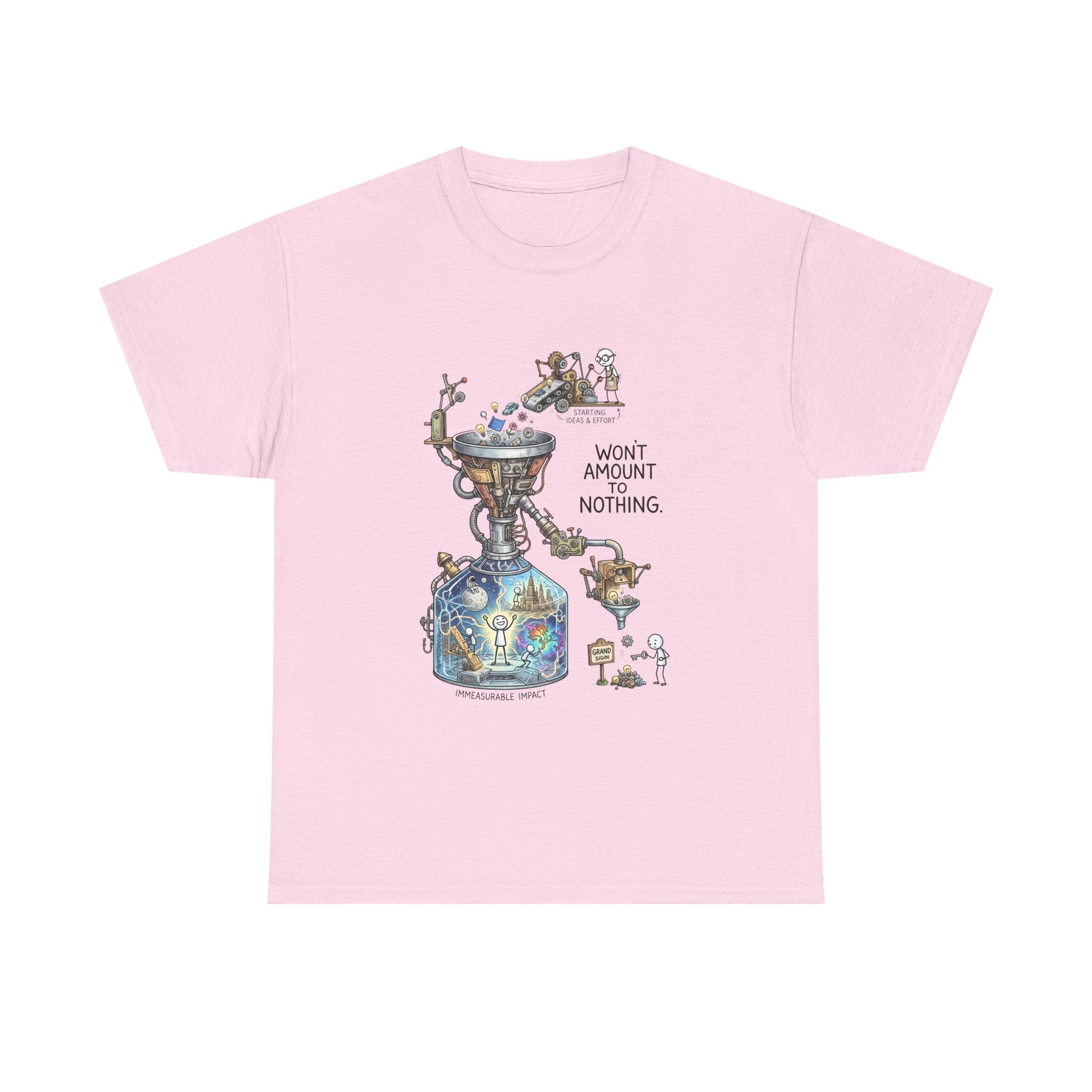 T-Shirt — 'Won't Amount to Nothing' Whimsical Alchemy Illustration