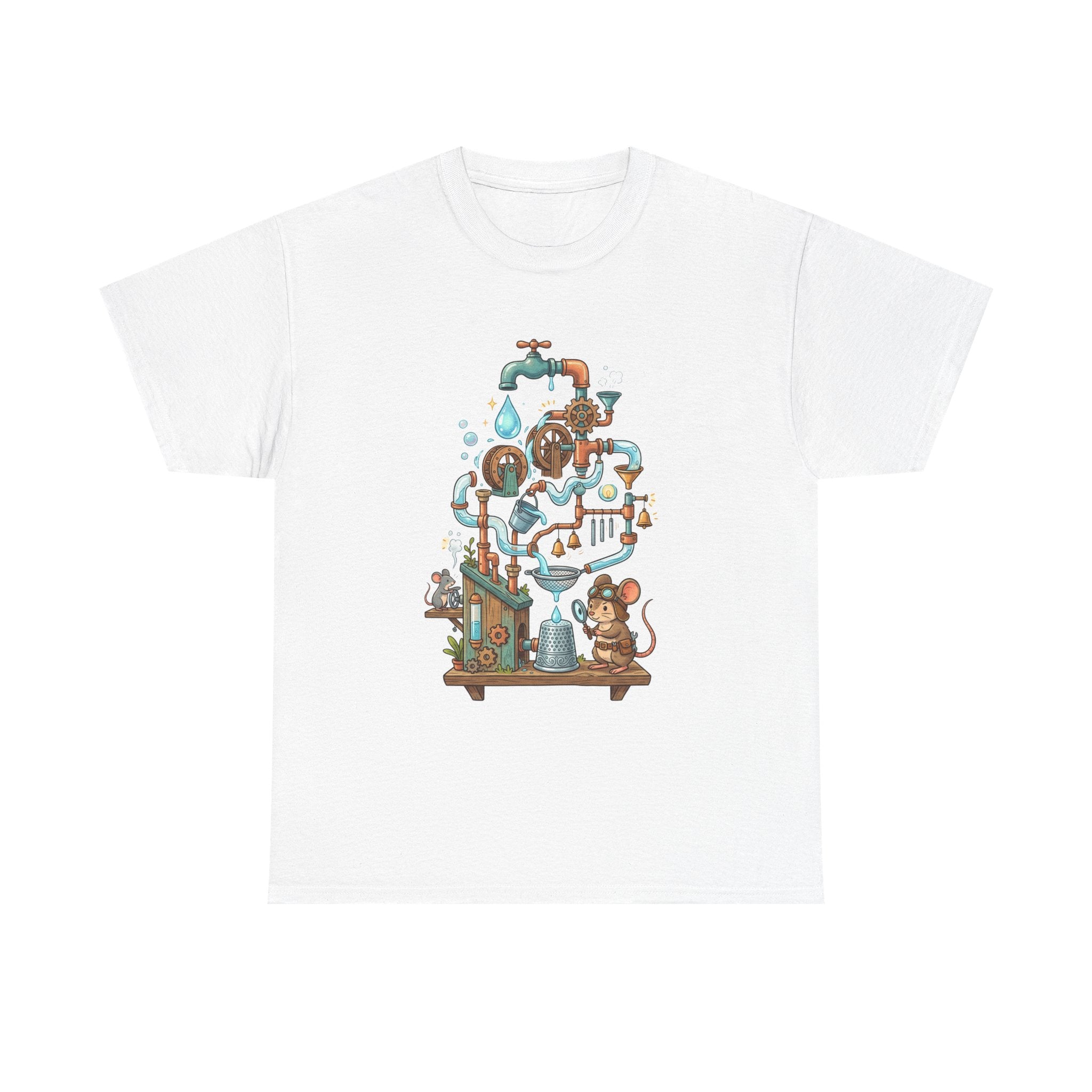 Water Machine T-Shirt — Cute Mouse Contraption Tee