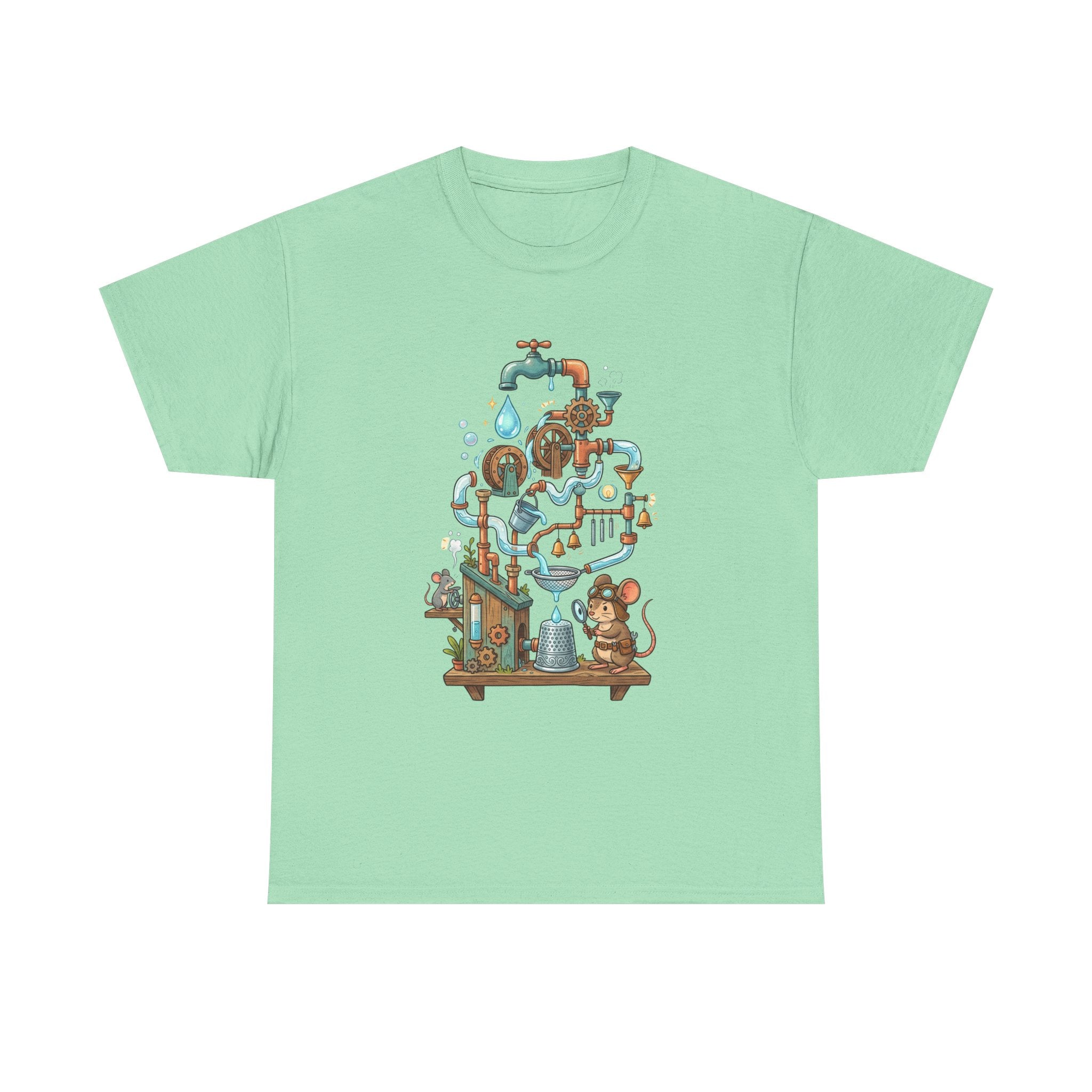 Water Machine T-Shirt — Cute Mouse Contraption Tee