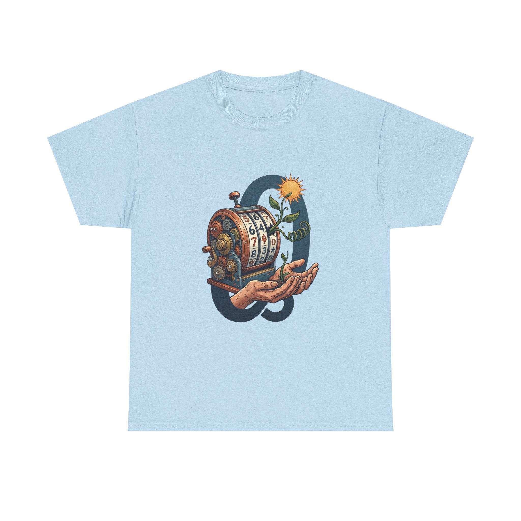 Vintage Slot Machine Tee — Retro Casino Art T-Shirt with Sunflower. idk